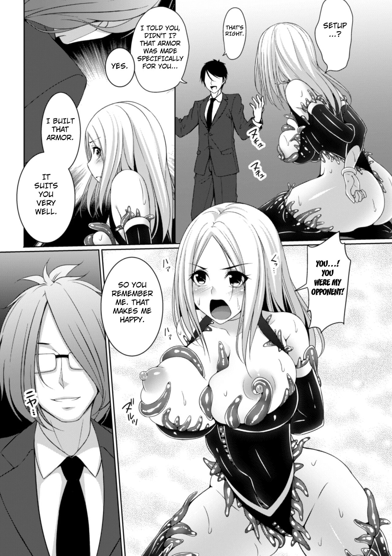 [Kazumu]Shokusou no Joou | The Tentacle Armor Queen(2D Comic Magazine Shokushu Yoroi ni Zenshin o Okasare Mugen Zecchou! Vol. 5 ) [English] [Kuraudo] [Digital] Page 9