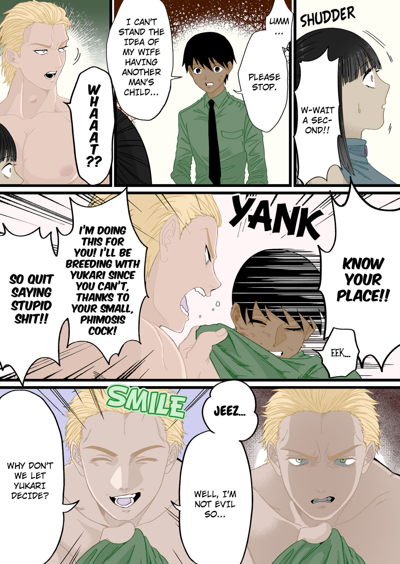 A World Where Small, Phimosis Cocks Are Hated[colorized] (ongoing) Page 8