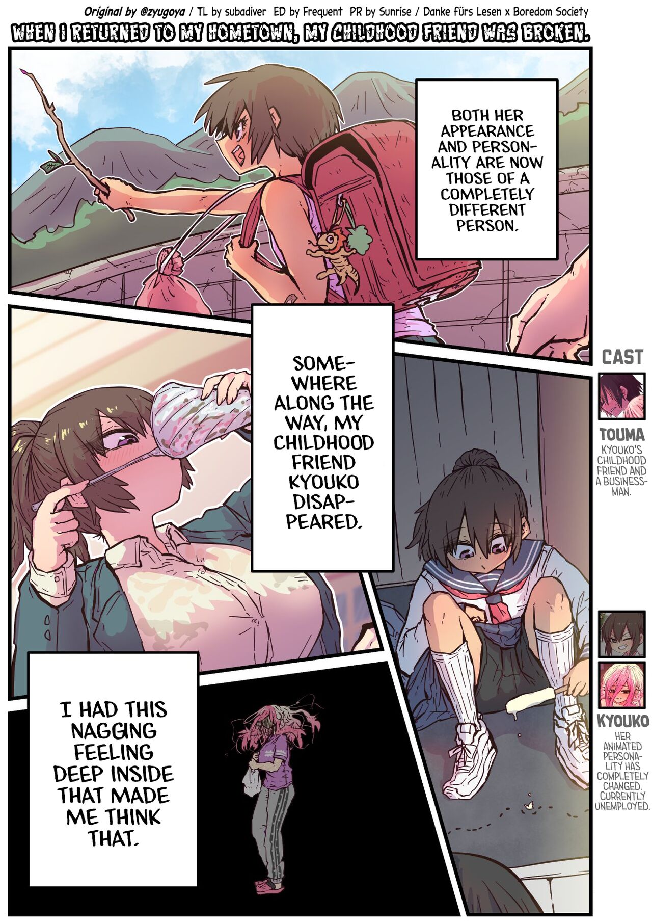 [Zyugoya]Jimoto ni Kaettekitara Osananajimi ga Kowareteta | When I Returned to My Hometown, My Childhood Friend was Broken(MainStory+FANBOX) [English] Page 24