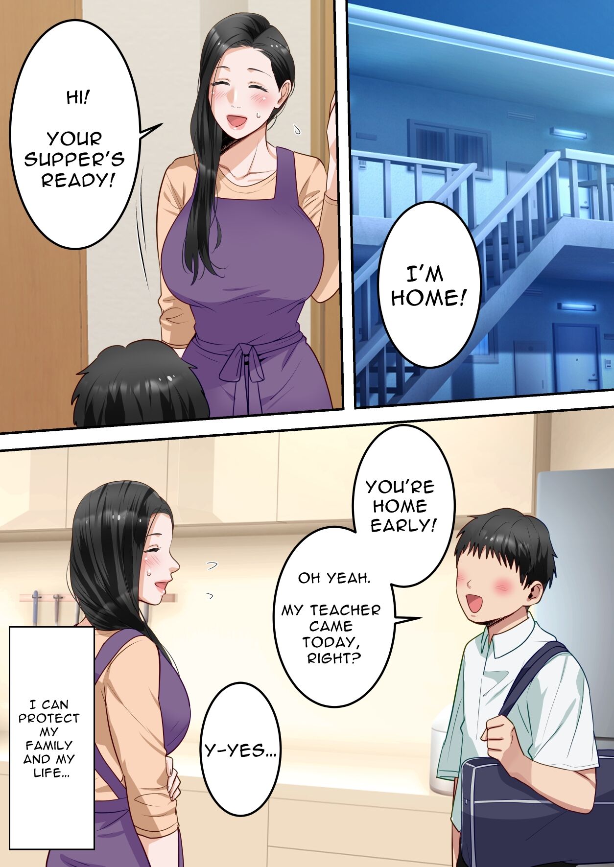 [Yuriko Club]Boku no Daisuki na Okaa-san o Tannin no Sensei ni Toraremashita | My Beloved Mother Was Taken By My Homeroom Teacher[English] [Solid Rose] Page 42