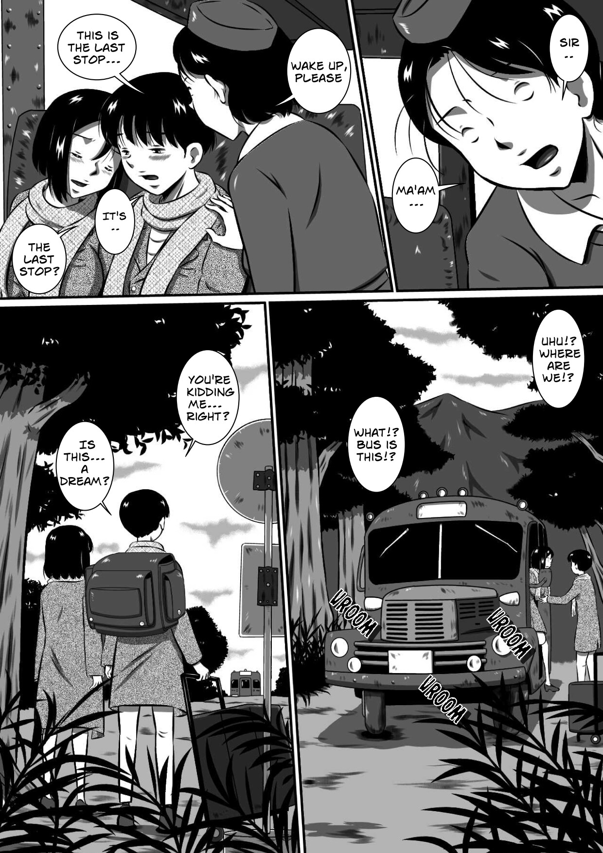 [Milkdou Shoukai (Milk Koubou)]Oyako Futari no Touhikou! Mayoikonda Kakurezato de Asa kara Ban made Sex Zanmai! | A Forbidden Getaway For Two[English] Page 5