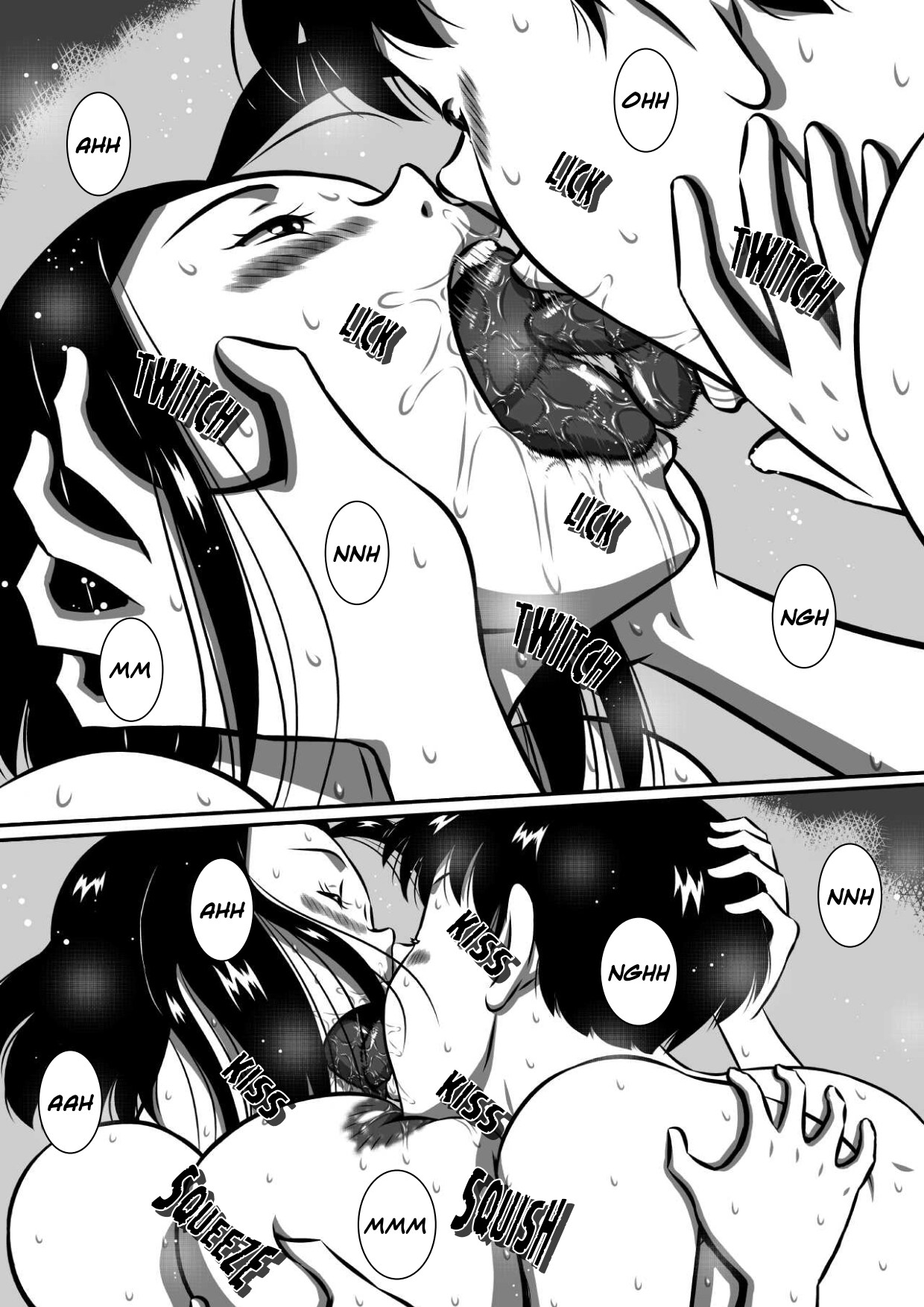 [Milkdou Shoukai (Milk Koubou)]Oyako Futari no Touhikou! Mayoikonda Kakurezato de Asa kara Ban made Sex Zanmai! | A Forbidden Getaway For Two[English] Page 9
