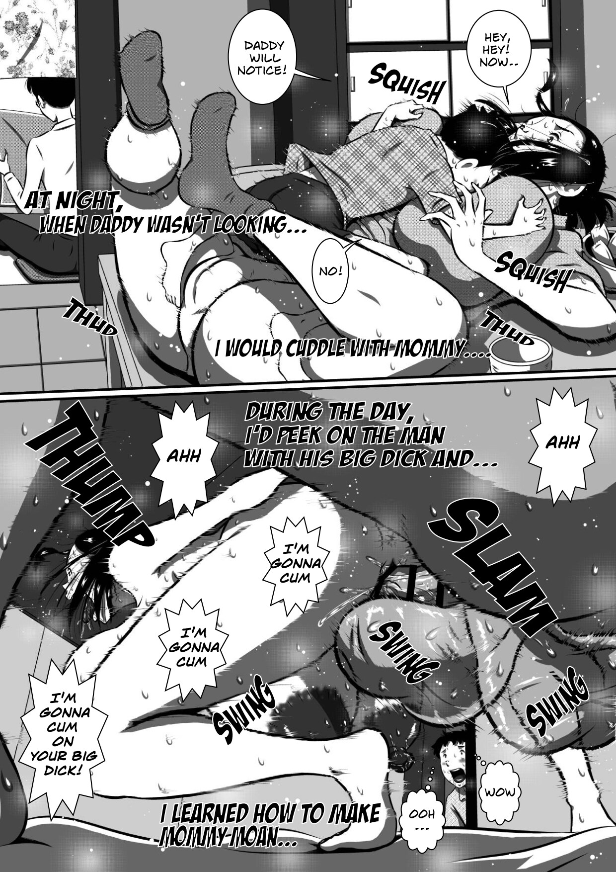 [Milkdou Shoukai (Milk Koubou)]Musuko (Boku) no Kyokon (Asoko) ga Okaa-san no Inbu (Asoko) o Tsuranuku Hi! Hitozuma, Yoriko no Midara na Mainichi... | My Son's Big Cock Is For His Mother[English] Page 17
