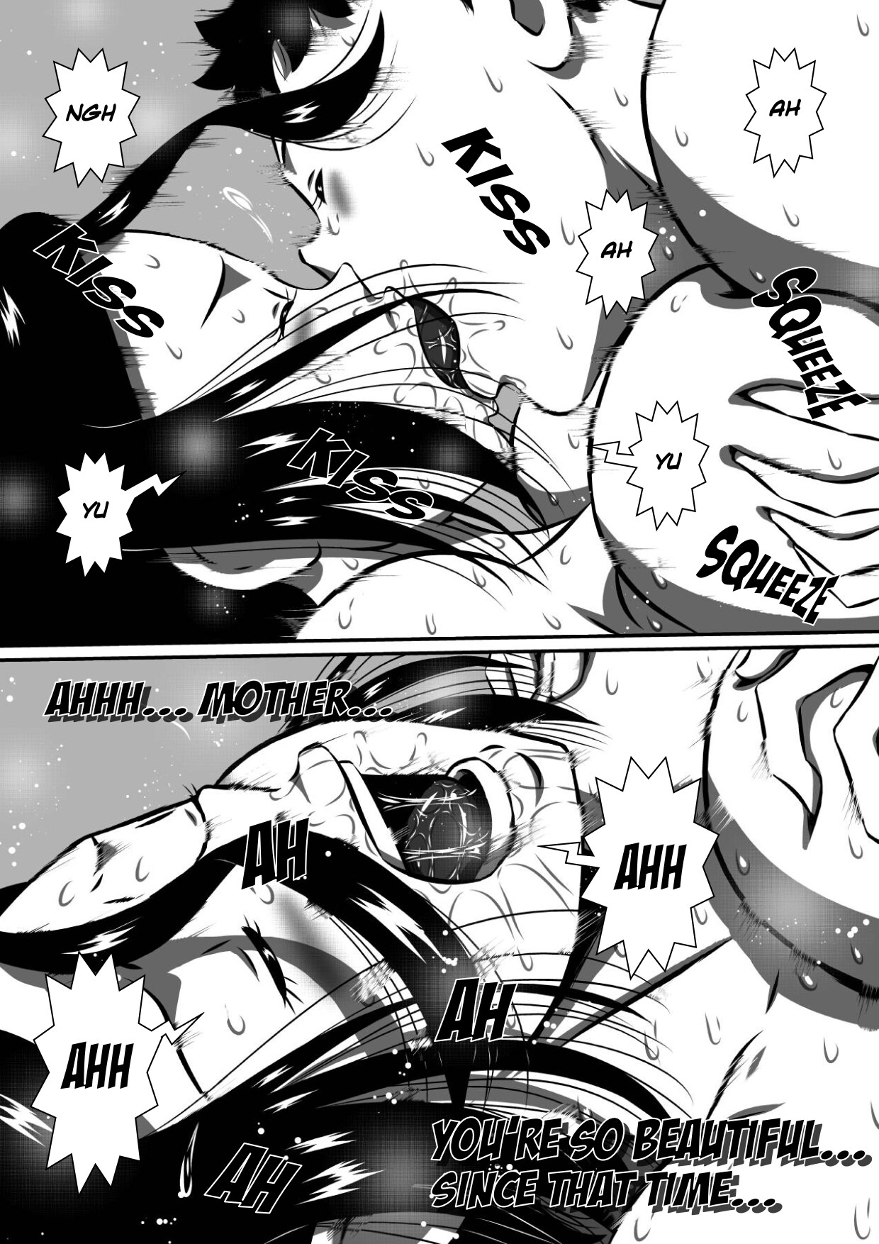 [Milkdou Shoukai (Milk Koubou)]Musuko (Boku) no Kyokon (Asoko) ga Okaa-san no Inbu (Asoko) o Tsuranuku Hi! Hitozuma, Yoriko no Midara na Mainichi... | My Son's Big Cock Is For His Mother[English] Page 5