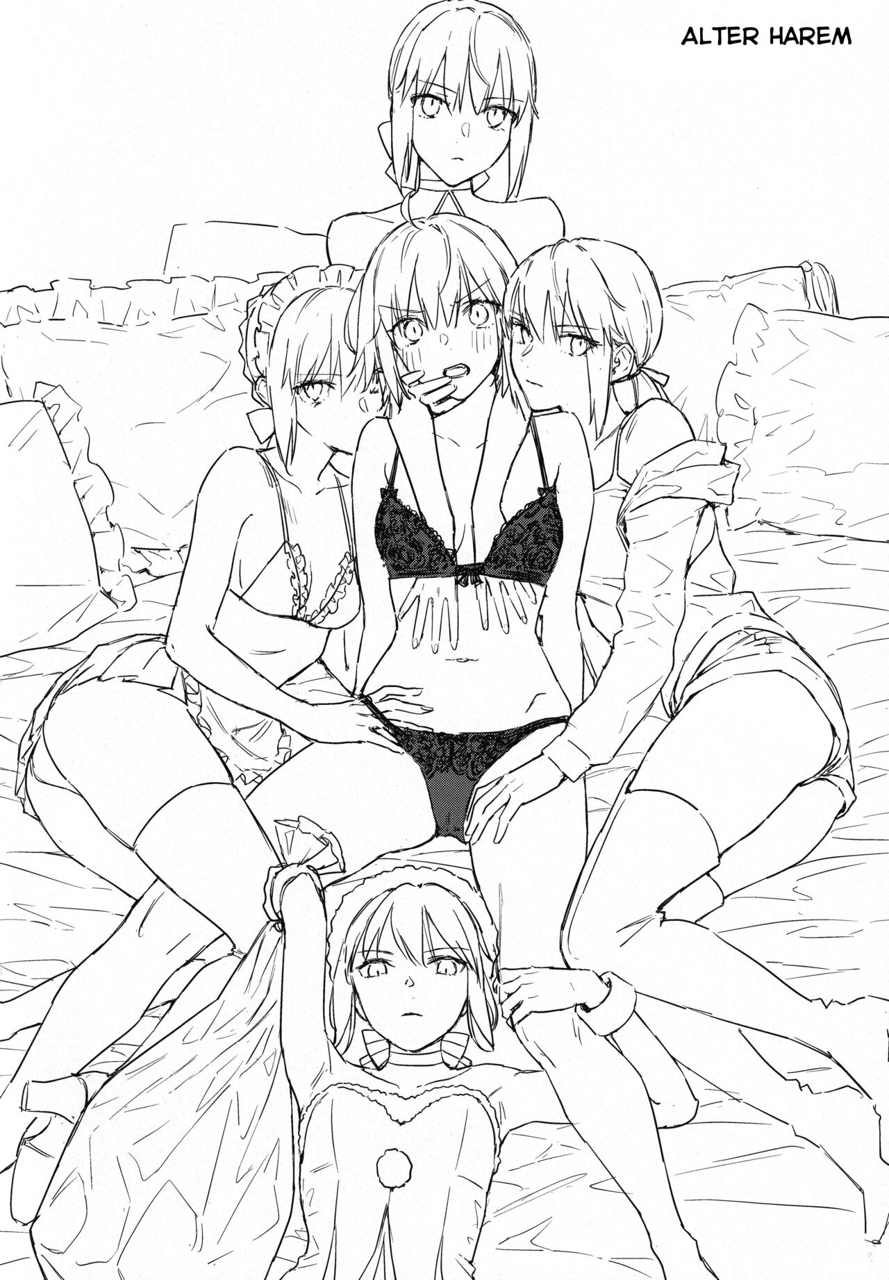 (C100) [Kindou Shoujo (nipi)]Artoria Alter x Jeanne Alter Sairokushuu(Fate/Grand Order) [English] [SDTLs] Page 130