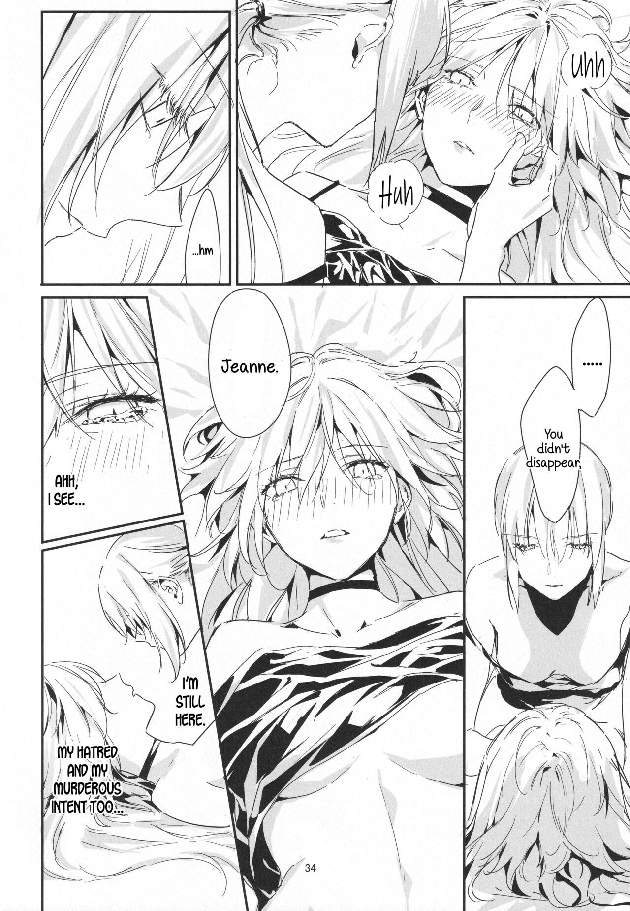 (C100) [Kindou Shoujo (nipi)]Artoria Alter x Jeanne Alter Sairokushuu(Fate/Grand Order) [English] [SDTLs] Page 34