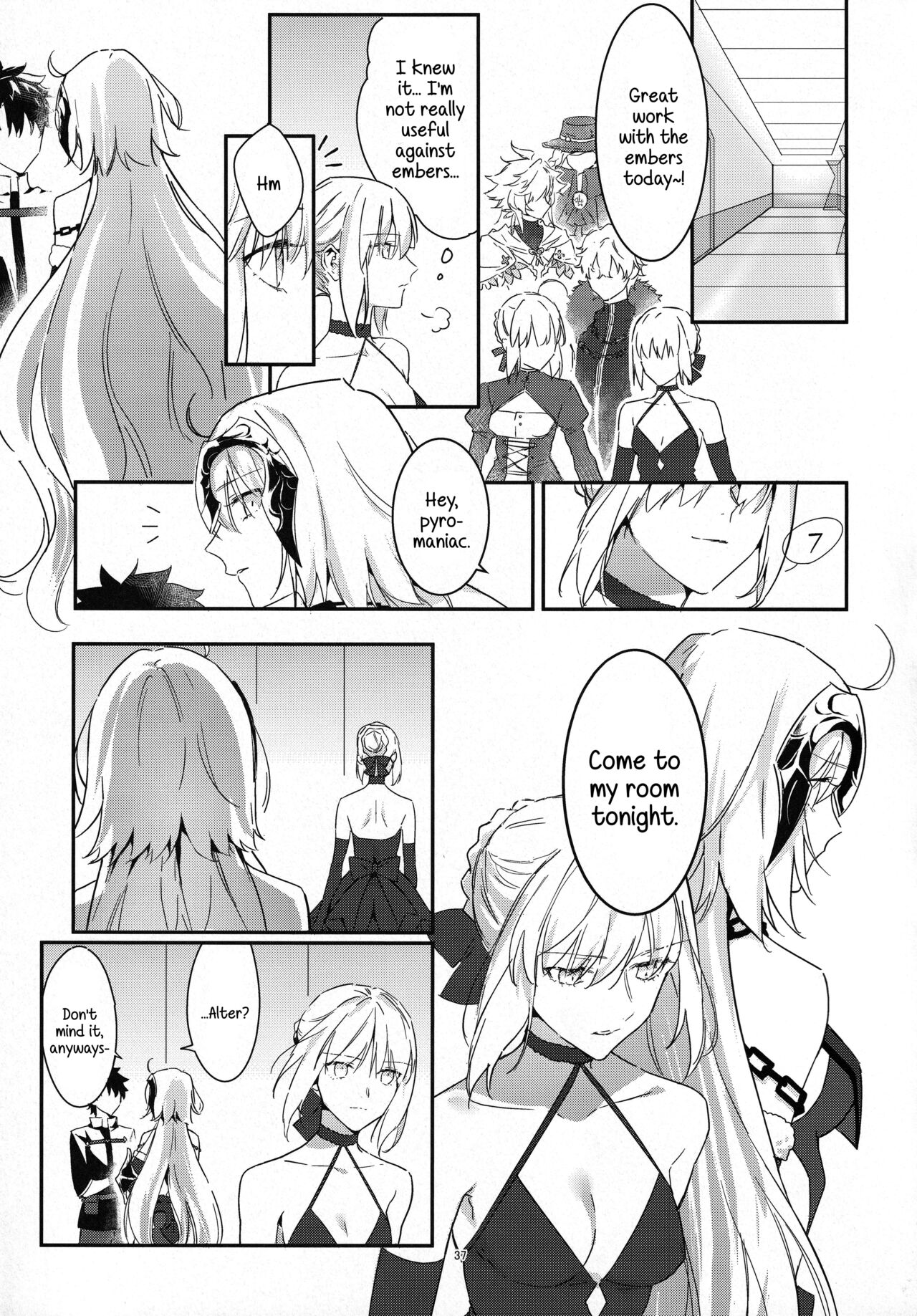 (C100) [Kindou Shoujo (nipi)]Artoria Alter x Jeanne Alter Sairokushuu(Fate/Grand Order) [English] [SDTLs] Page 37