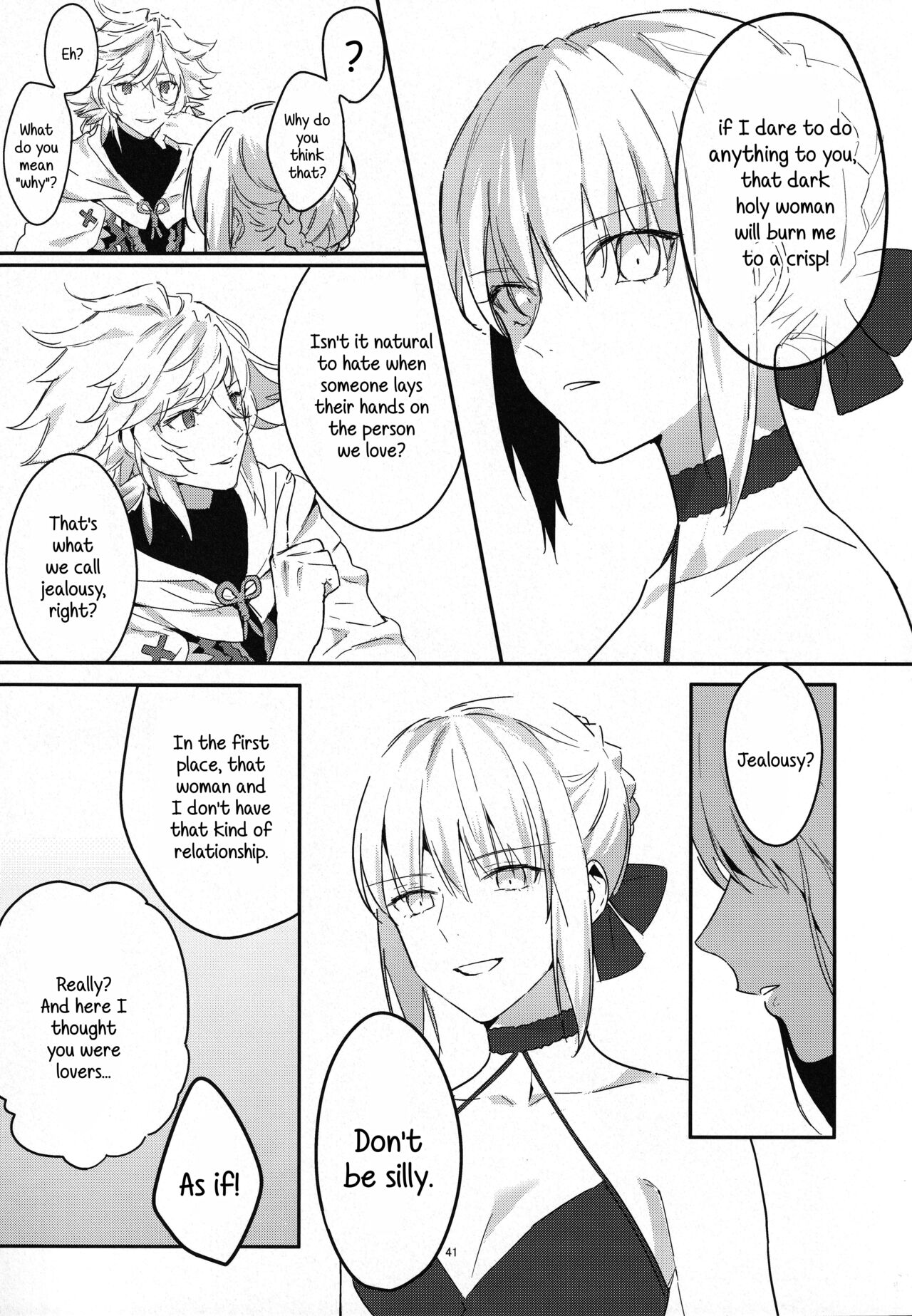 (C100) [Kindou Shoujo (nipi)]Artoria Alter x Jeanne Alter Sairokushuu(Fate/Grand Order) [English] [SDTLs] Page 41