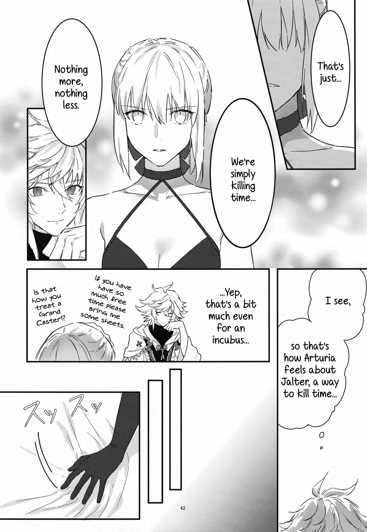 (C100) [Kindou Shoujo (nipi)]Artoria Alter x Jeanne Alter Sairokushuu(Fate/Grand Order) [English] [SDTLs] Page 42