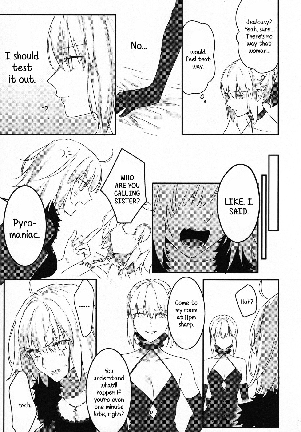 (C100) [Kindou Shoujo (nipi)]Artoria Alter x Jeanne Alter Sairokushuu(Fate/Grand Order) [English] [SDTLs] Page 43