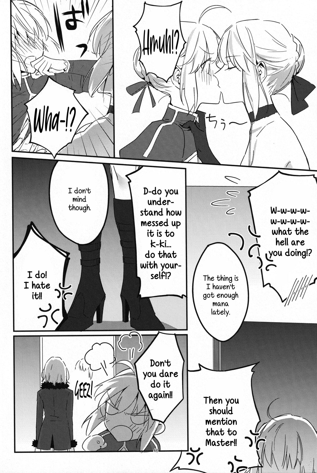 (C100) [Kindou Shoujo (nipi)]Artoria Alter x Jeanne Alter Sairokushuu(Fate/Grand Order) [English] [SDTLs] Page 46