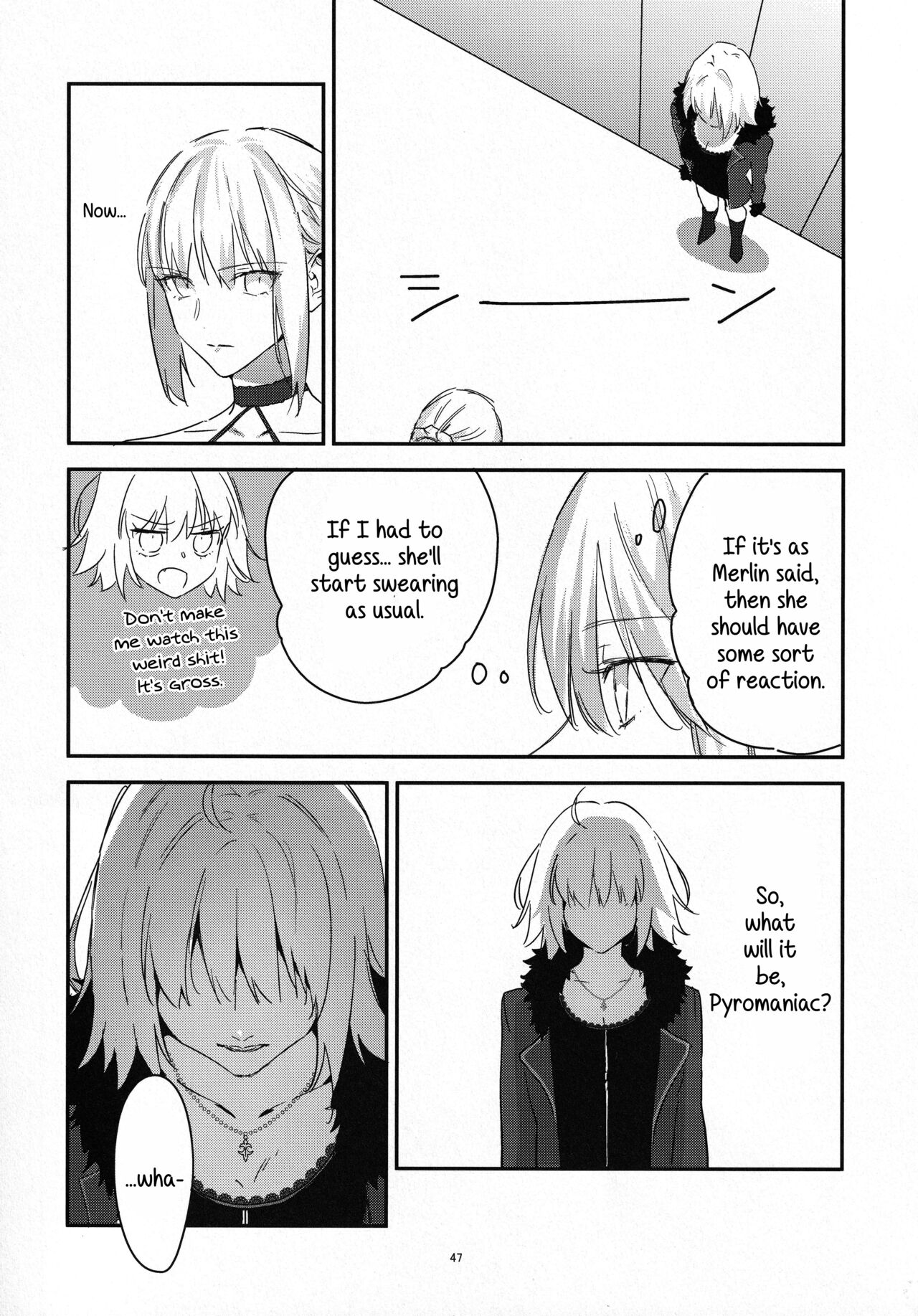 (C100) [Kindou Shoujo (nipi)]Artoria Alter x Jeanne Alter Sairokushuu(Fate/Grand Order) [English] [SDTLs] Page 47