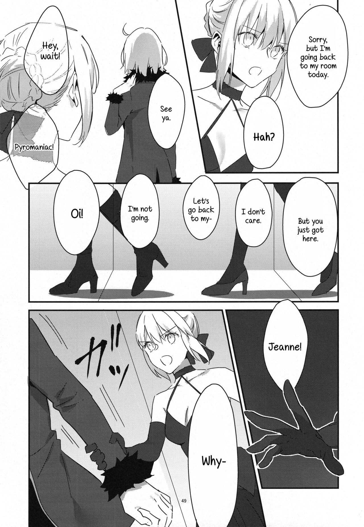 (C100) [Kindou Shoujo (nipi)]Artoria Alter x Jeanne Alter Sairokushuu(Fate/Grand Order) [English] [SDTLs] Page 49
