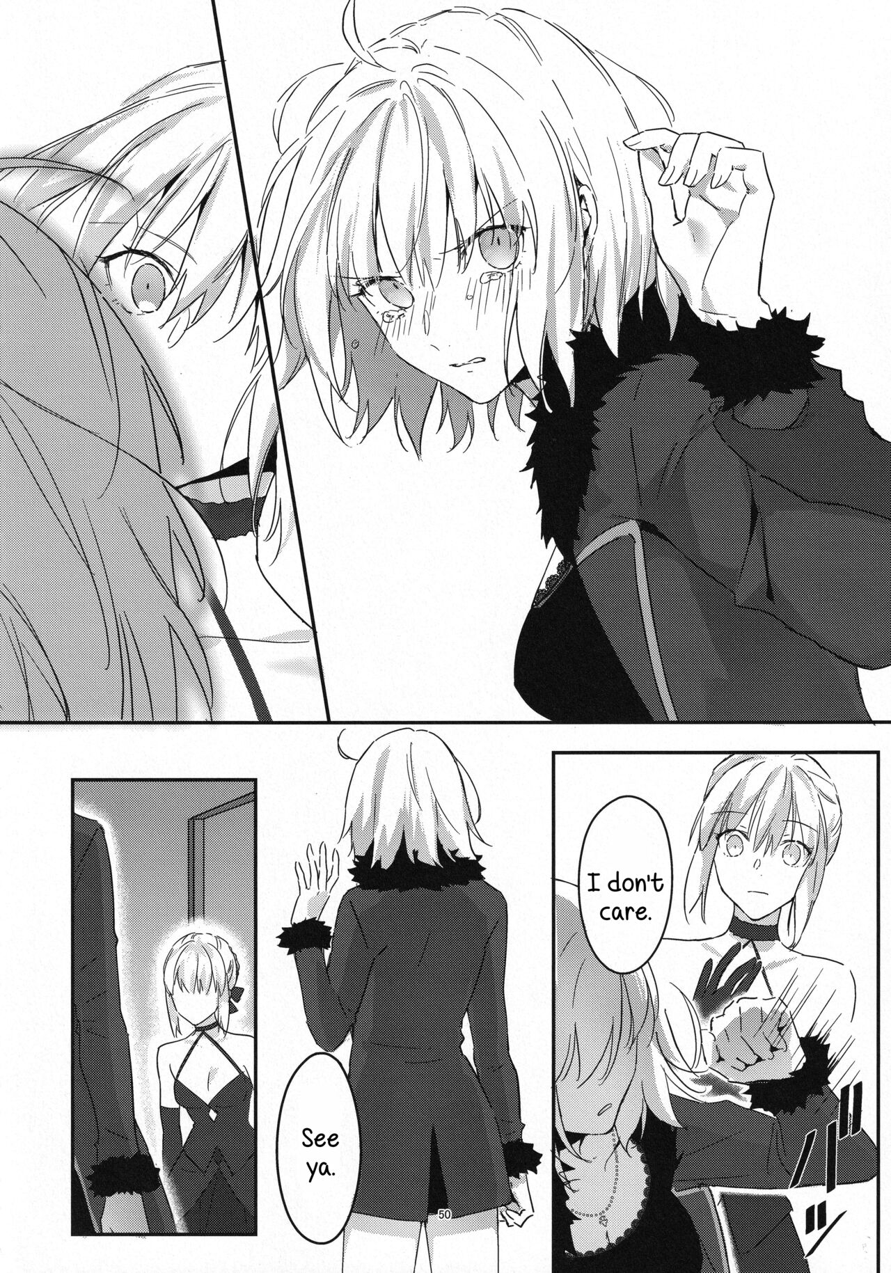 (C100) [Kindou Shoujo (nipi)]Artoria Alter x Jeanne Alter Sairokushuu(Fate/Grand Order) [English] [SDTLs] Page 50