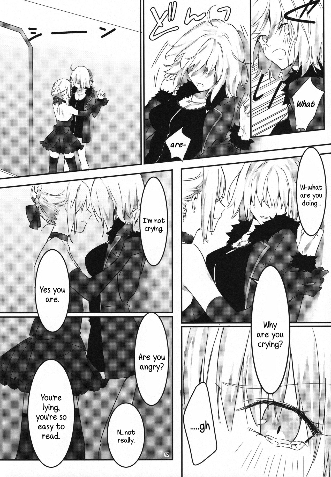 (C100) [Kindou Shoujo (nipi)]Artoria Alter x Jeanne Alter Sairokushuu(Fate/Grand Order) [English] [SDTLs] Page 52