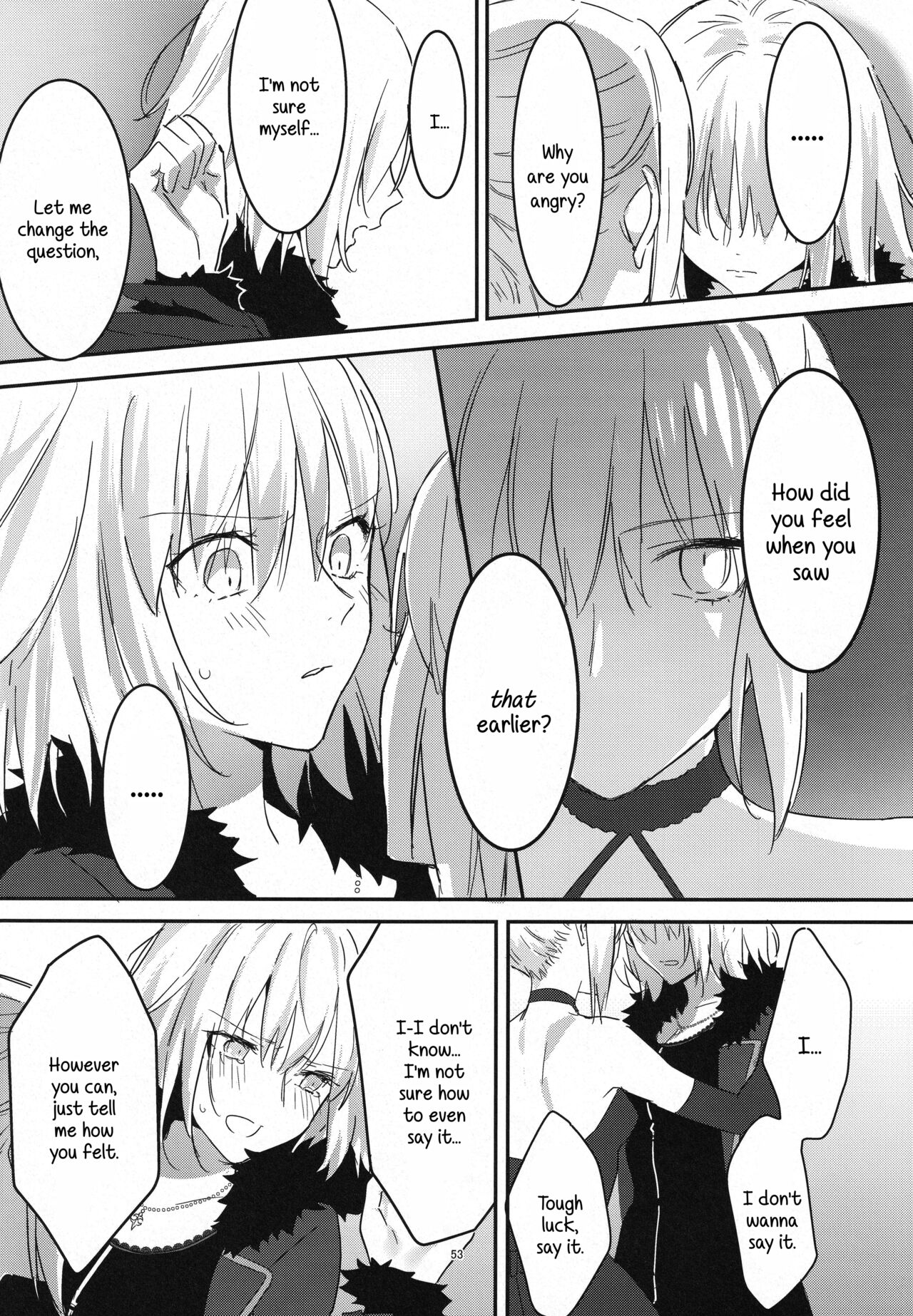 (C100) [Kindou Shoujo (nipi)]Artoria Alter x Jeanne Alter Sairokushuu(Fate/Grand Order) [English] [SDTLs] Page 53