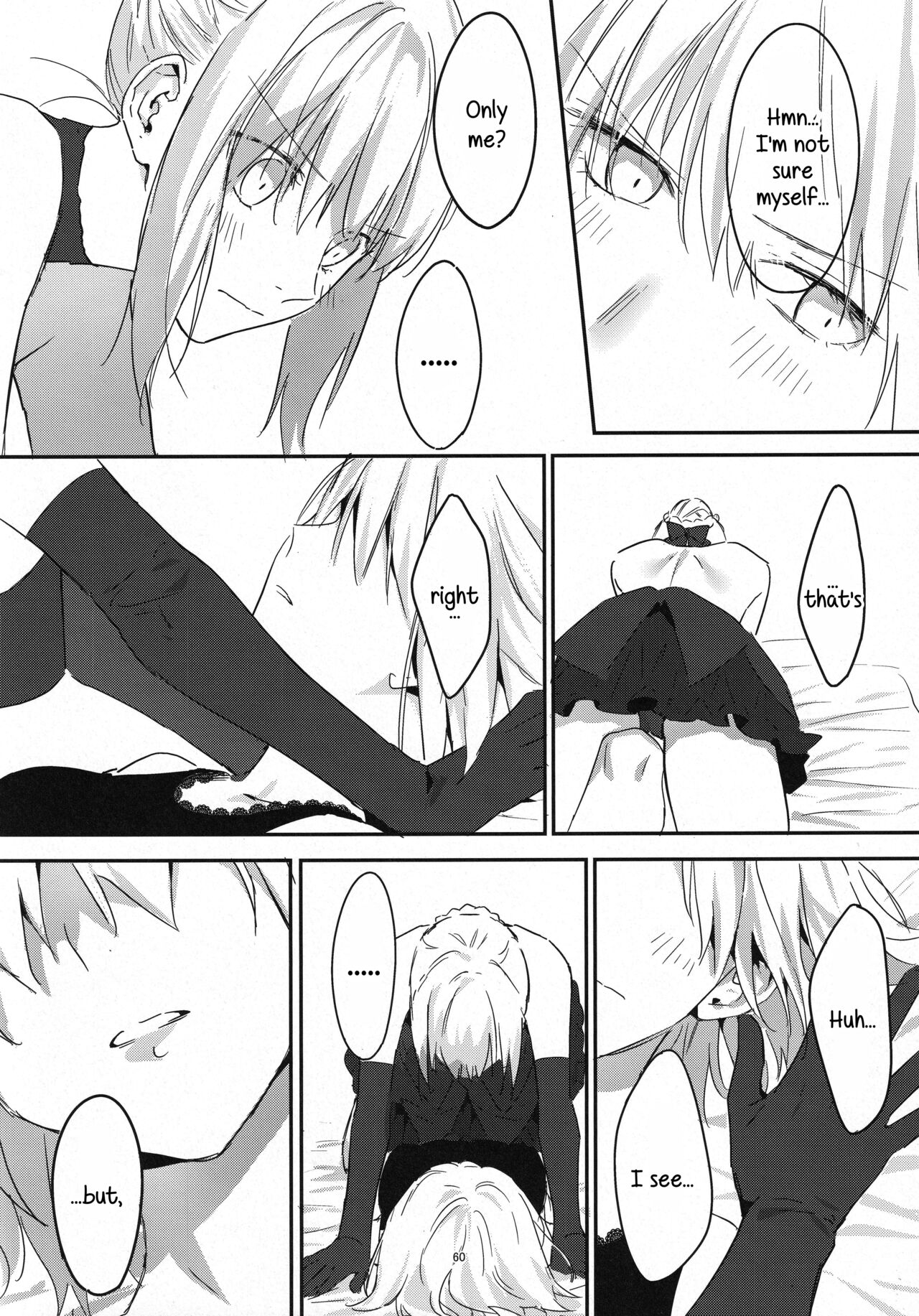 (C100) [Kindou Shoujo (nipi)]Artoria Alter x Jeanne Alter Sairokushuu(Fate/Grand Order) [English] [SDTLs] Page 60