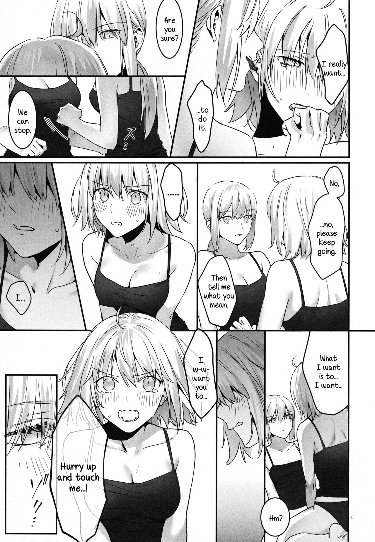 (C100) [Kindou Shoujo (nipi)]Artoria Alter x Jeanne Alter Sairokushuu(Fate/Grand Order) [English] [SDTLs] Page 83
