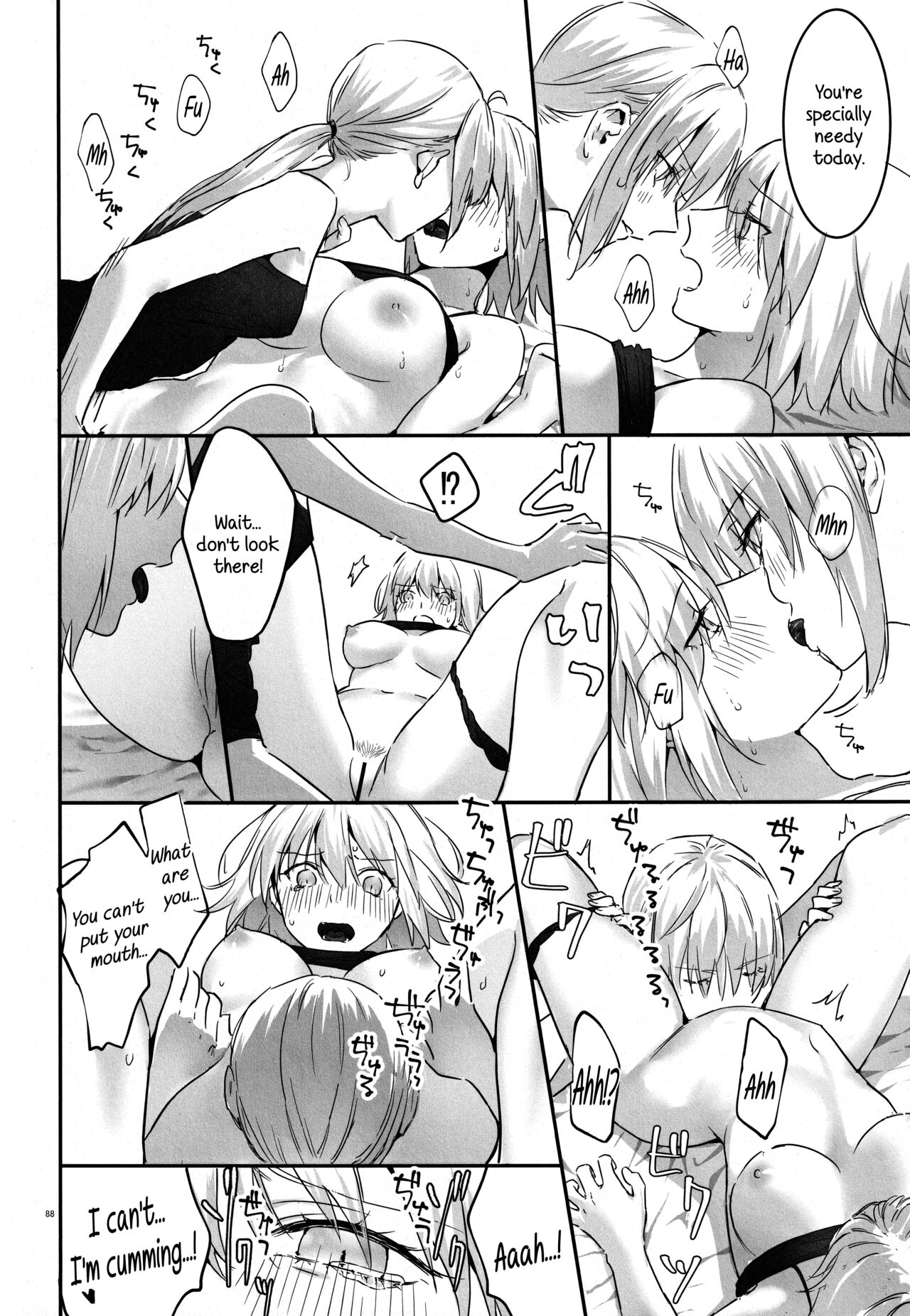 (C100) [Kindou Shoujo (nipi)]Artoria Alter x Jeanne Alter Sairokushuu(Fate/Grand Order) [English] [SDTLs] Page 88