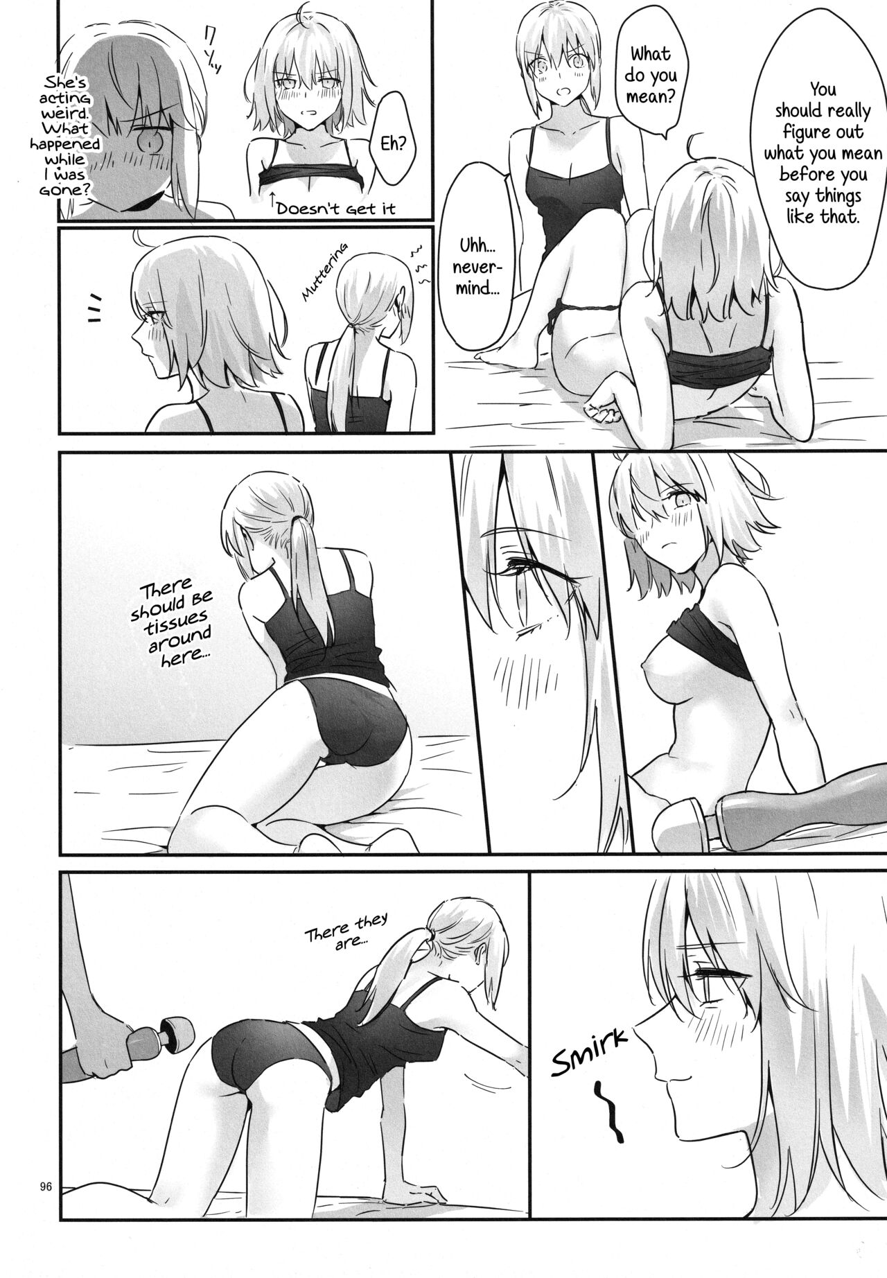 (C100) [Kindou Shoujo (nipi)]Artoria Alter x Jeanne Alter Sairokushuu(Fate/Grand Order) [English] [SDTLs] Page 96