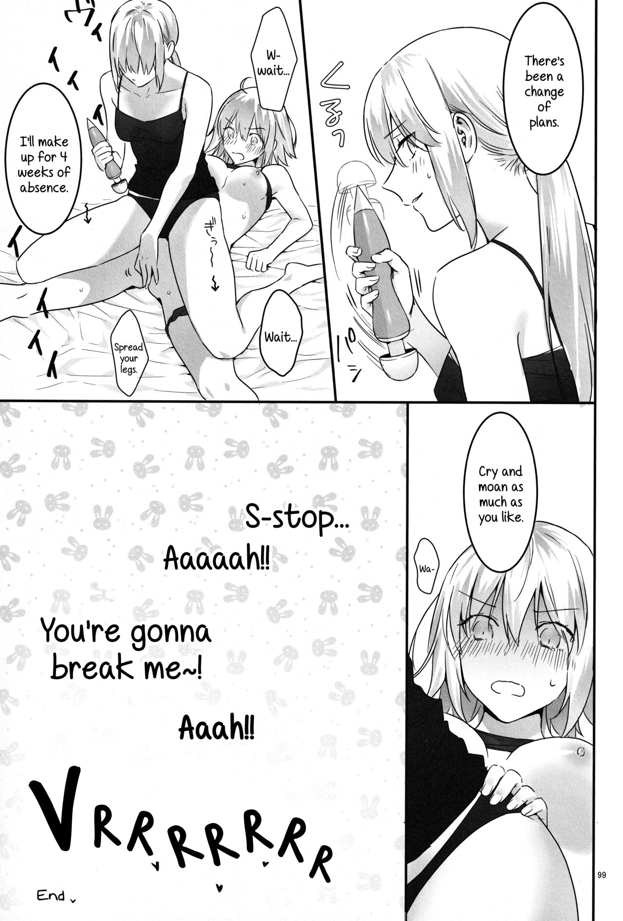 (C100) [Kindou Shoujo (nipi)]Artoria Alter x Jeanne Alter Sairokushuu(Fate/Grand Order) [English] [SDTLs] Page 99