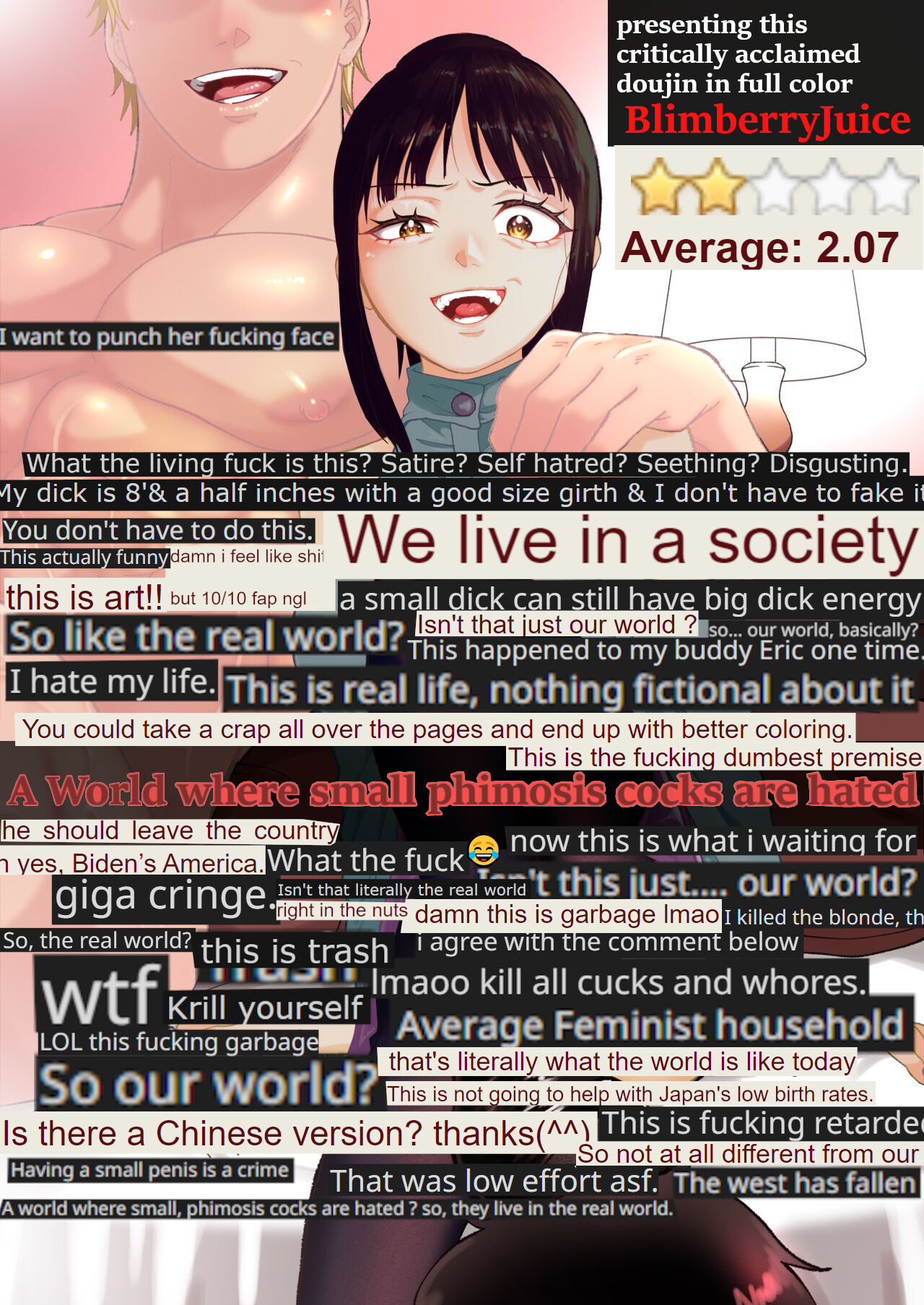 A World Where Small, Phimosis Cocks Are Hated[colorized] Page 1