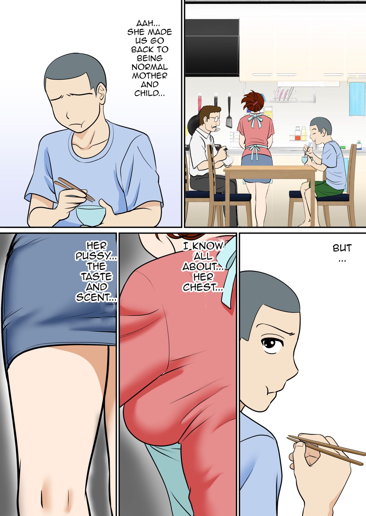 [Fuwatoro Opanchu Cake]30-nichi go ni SEX suru ~Haha to Musuko 1-nengo~|After 30 Days I'll Have Sex ~Mother and Son 1 Year Later~[English][Amoskandy] Page 4