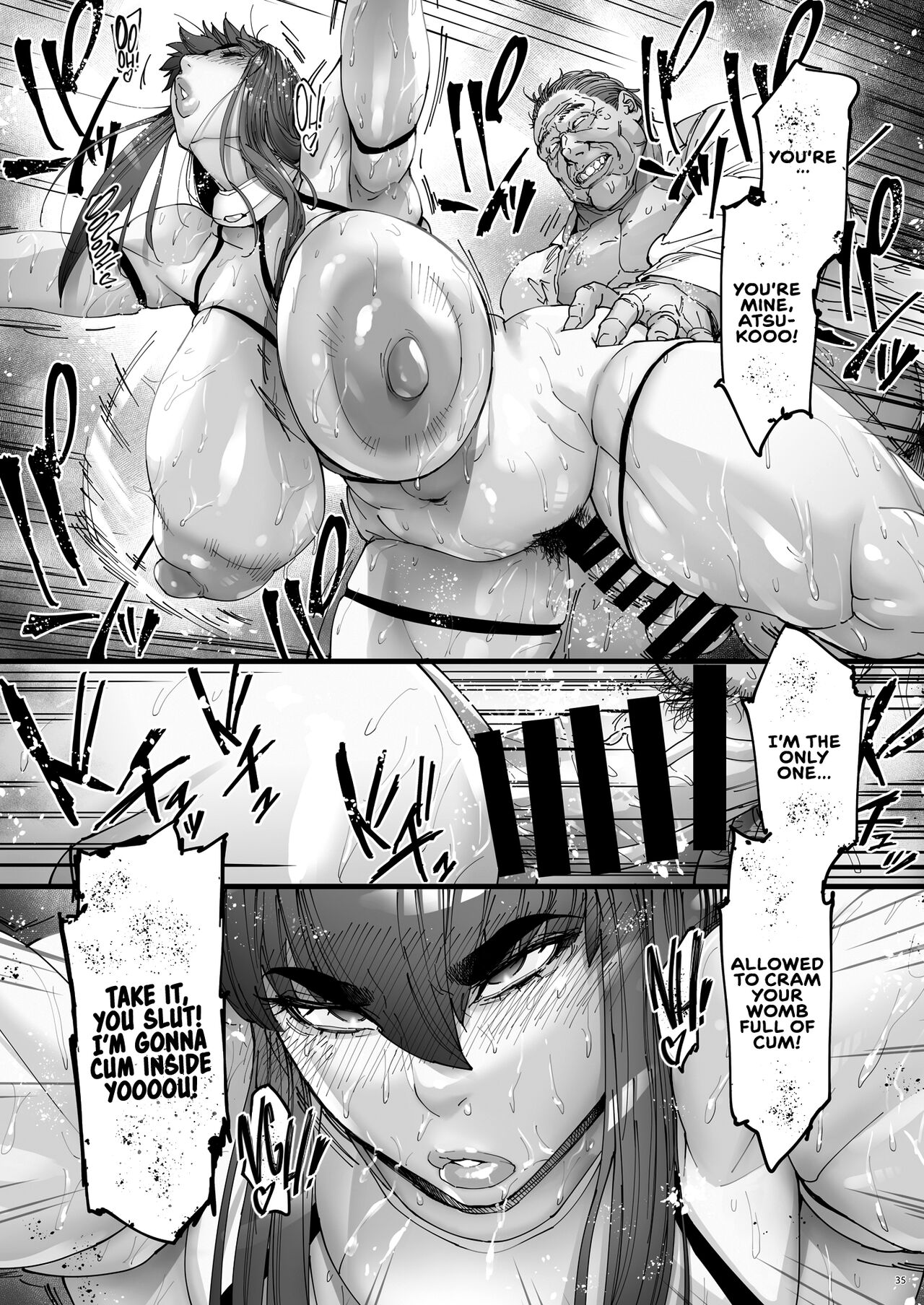 [Kocho Kocho Koukou (Bonten)]Nyuujoku no Ori ~Hitozuma Sousakan Atsuko~ Ni | Snared and Defiled: Agent Atsuko, Married Detective 2[English] [cutegyaruTL] [Digital] Page 36