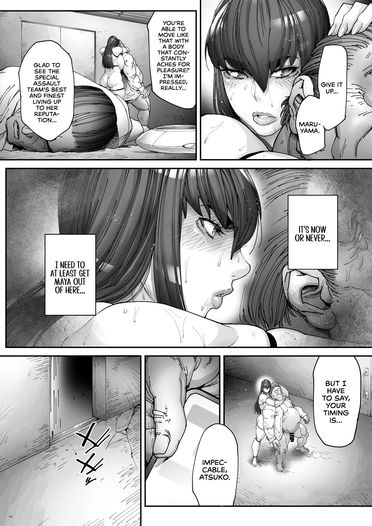 [Kocho Kocho Koukou (Bonten)]Nyuujoku no Ori ~Hitozuma Sousakan Atsuko~ Ni | Snared and Defiled: Agent Atsuko, Married Detective 2[English] [cutegyaruTL] [Digital] Page 41
