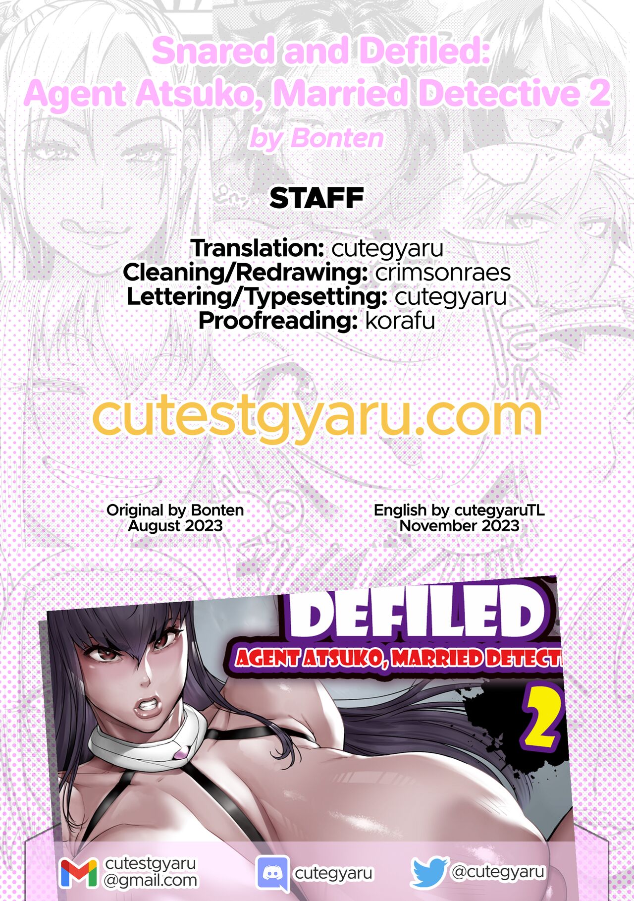 [Kocho Kocho Koukou (Bonten)]Nyuujoku no Ori ~Hitozuma Sousakan Atsuko~ Ni | Snared and Defiled: Agent Atsuko, Married Detective 2[English] [cutegyaruTL] [Digital] Page 45