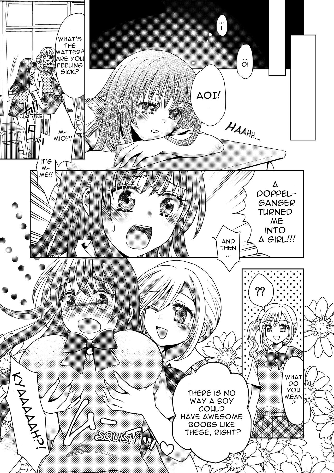 [Amuai Okashi Seisakusho (Yuukey)]Doppelgänger ni Kanojo mo Jinsei mo Ubawarete Bakunyuu JK ni Sareta Boku | My Doppelgänger Stole My Life and My Girlfriend, and Turns Me into a Buxom JK[English] Page 10