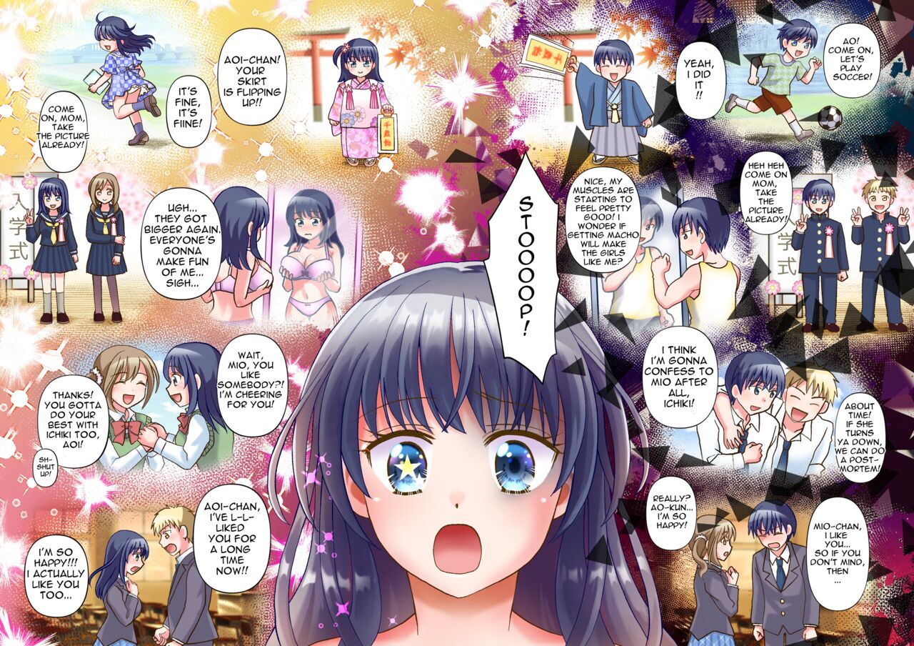 [Amuai Okashi Seisakusho (Yuukey)]Doppelgänger ni Kanojo mo Jinsei mo Ubawarete Bakunyuu JK ni Sareta Boku | My Doppelgänger Stole My Life and My Girlfriend, and Turns Me into a Buxom JK[English] Page 27