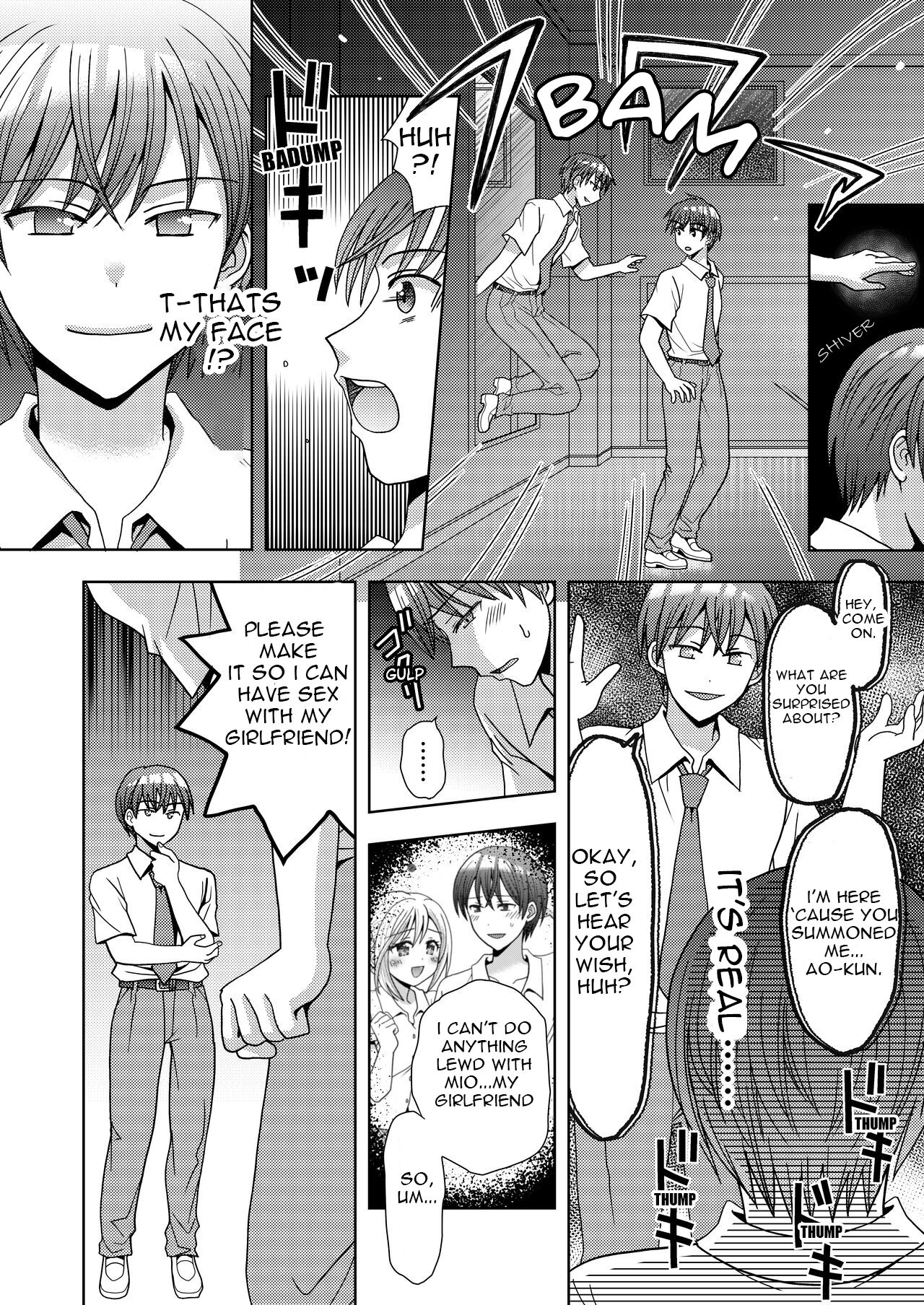 [Amuai Okashi Seisakusho (Yuukey)]Doppelgänger ni Kanojo mo Jinsei mo Ubawarete Bakunyuu JK ni Sareta Boku | My Doppelgänger Stole My Life and My Girlfriend, and Turns Me into a Buxom JK[English] Page 5