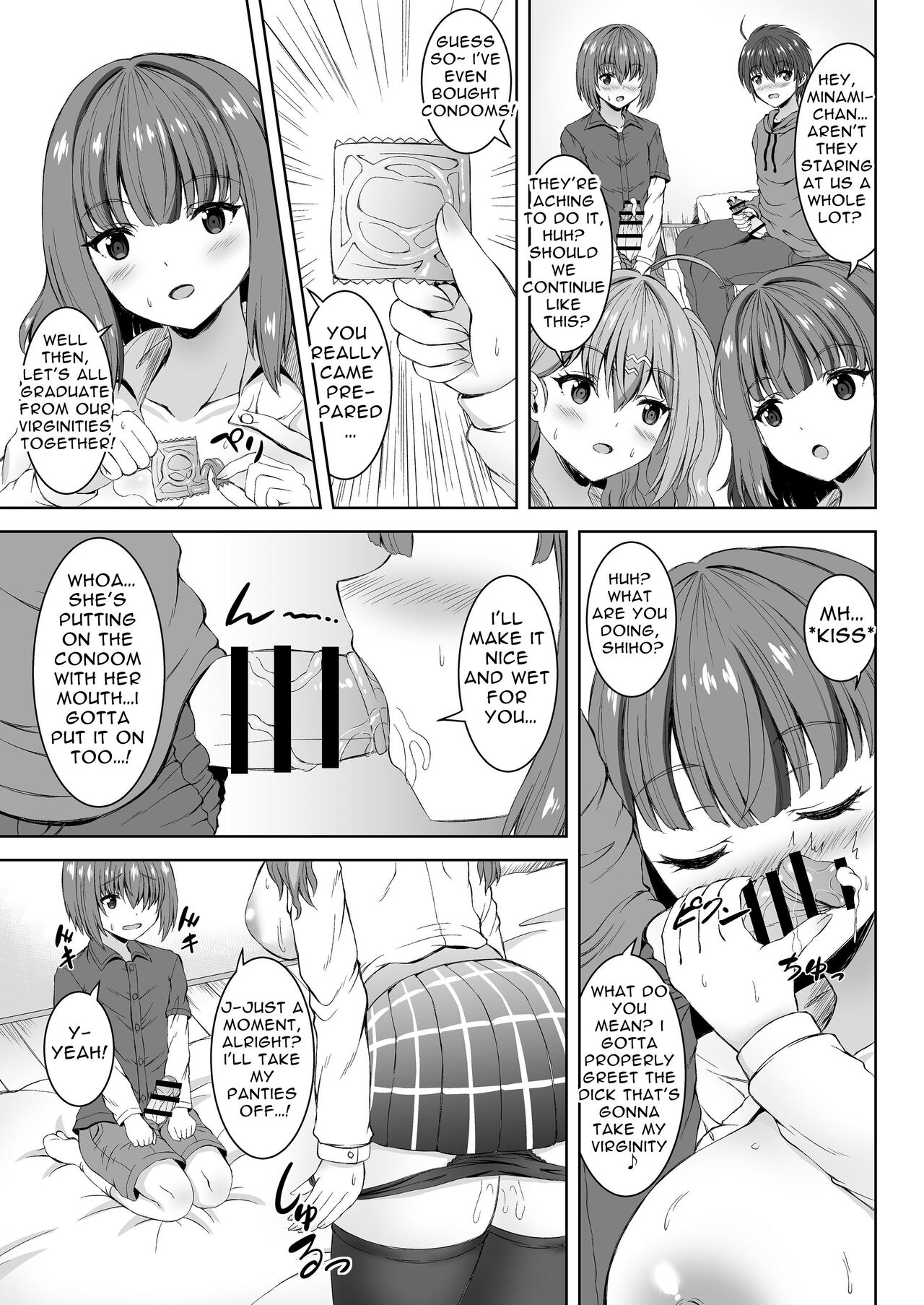 [Whisp (Shion)]Jisshi JK to Tomo Ane JK o Nando mo Koukan Amaicha Swapping Doutei Fudeoroshi | Sex With Your Older Sister & Your Friend's Older Sister ~Sweet Swappin' Cherry Poppin'~[English] [tsuyoshi] Page 10