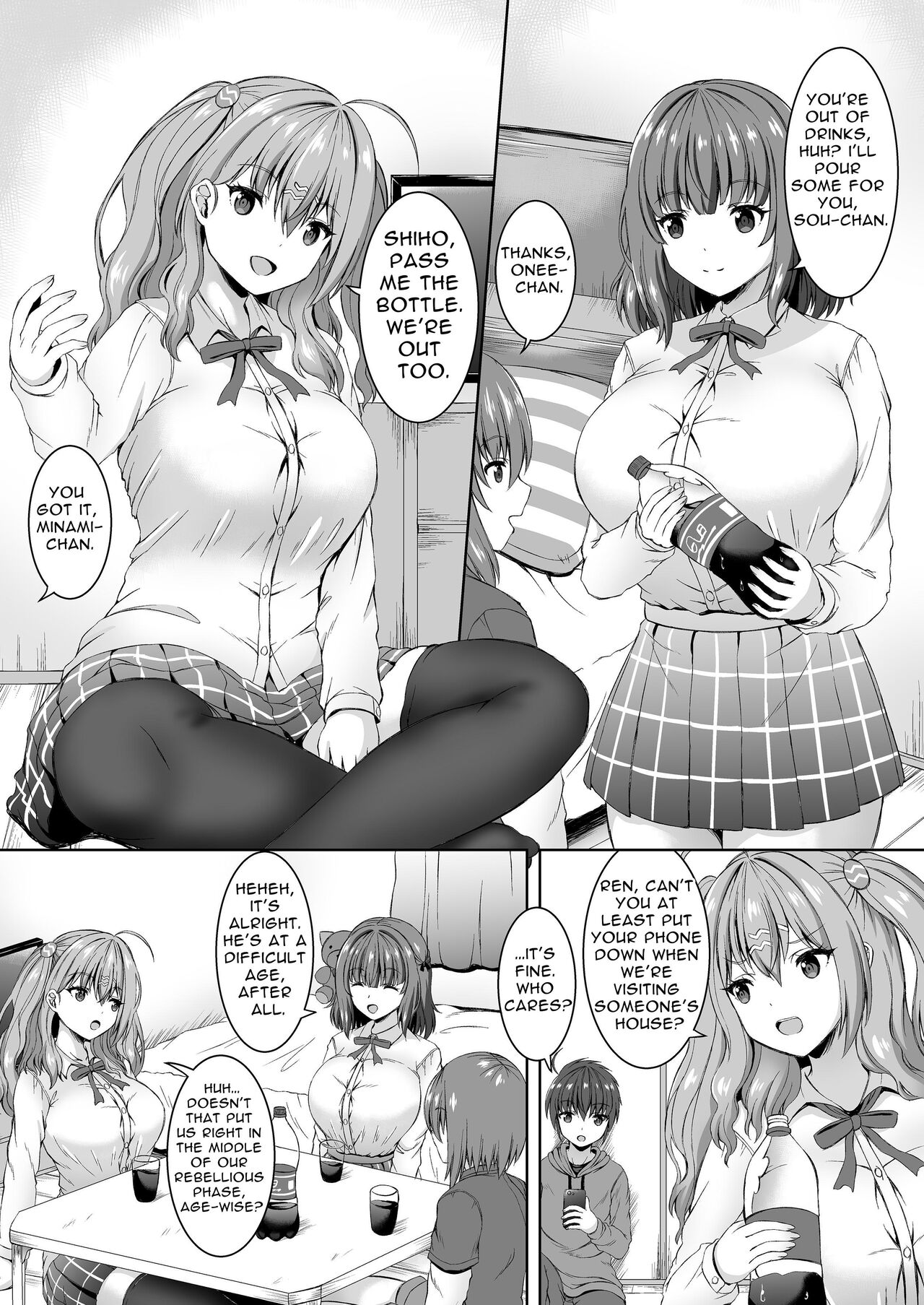 [Whisp (Shion)]Jisshi JK to Tomo Ane JK o Nando mo Koukan Amaicha Swapping Doutei Fudeoroshi | Sex With Your Older Sister & Your Friend's Older Sister ~Sweet Swappin' Cherry Poppin'~[English] [tsuyoshi] Page 2