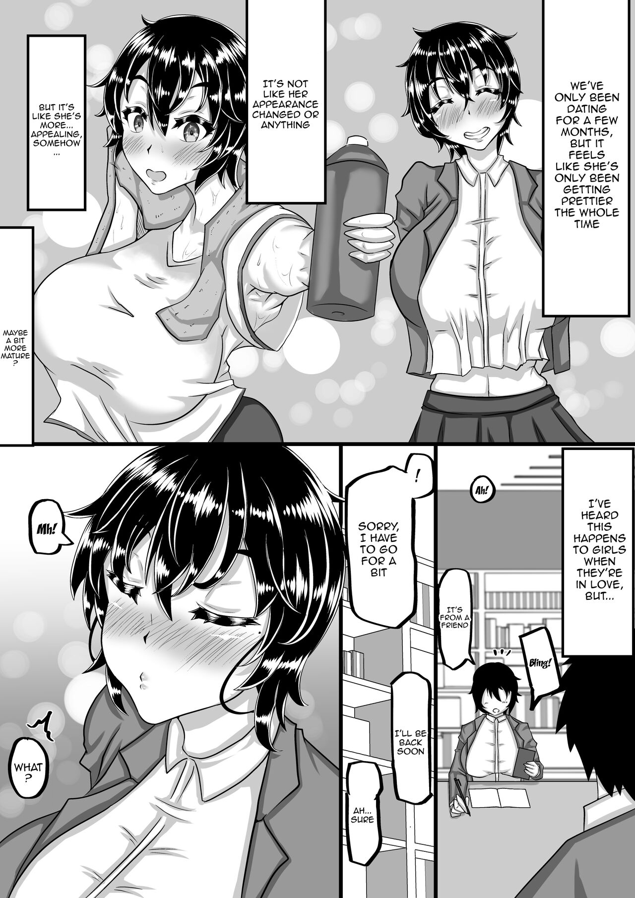 [Chae]Furin Chuudoku ni Natta Kanojo wa Yori Tsuyoi Shigeki o Motomete Netorare Douga o Kareshi ni Okuru | A Girlfriend Addicted to Cheating Sends a Netorare Video To Her Boyfriend In Search of Greater Stimulus[English] {Doujins.com} Page 38