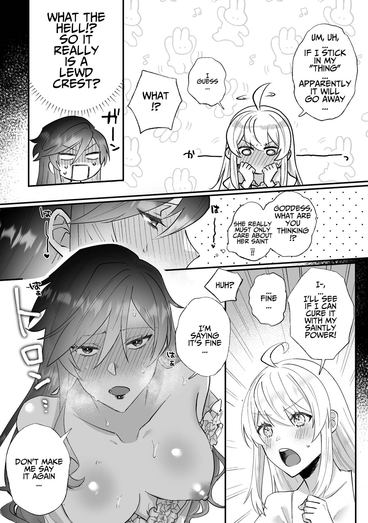 [Kyoutansan (Daizu)]Danzai Route o Kaihi Shiyou to Shita Akuyaku Reijou wa Futanari Seijo no Imouto ni Dekiai Saremashita[English] [Kusanuu] Page 35