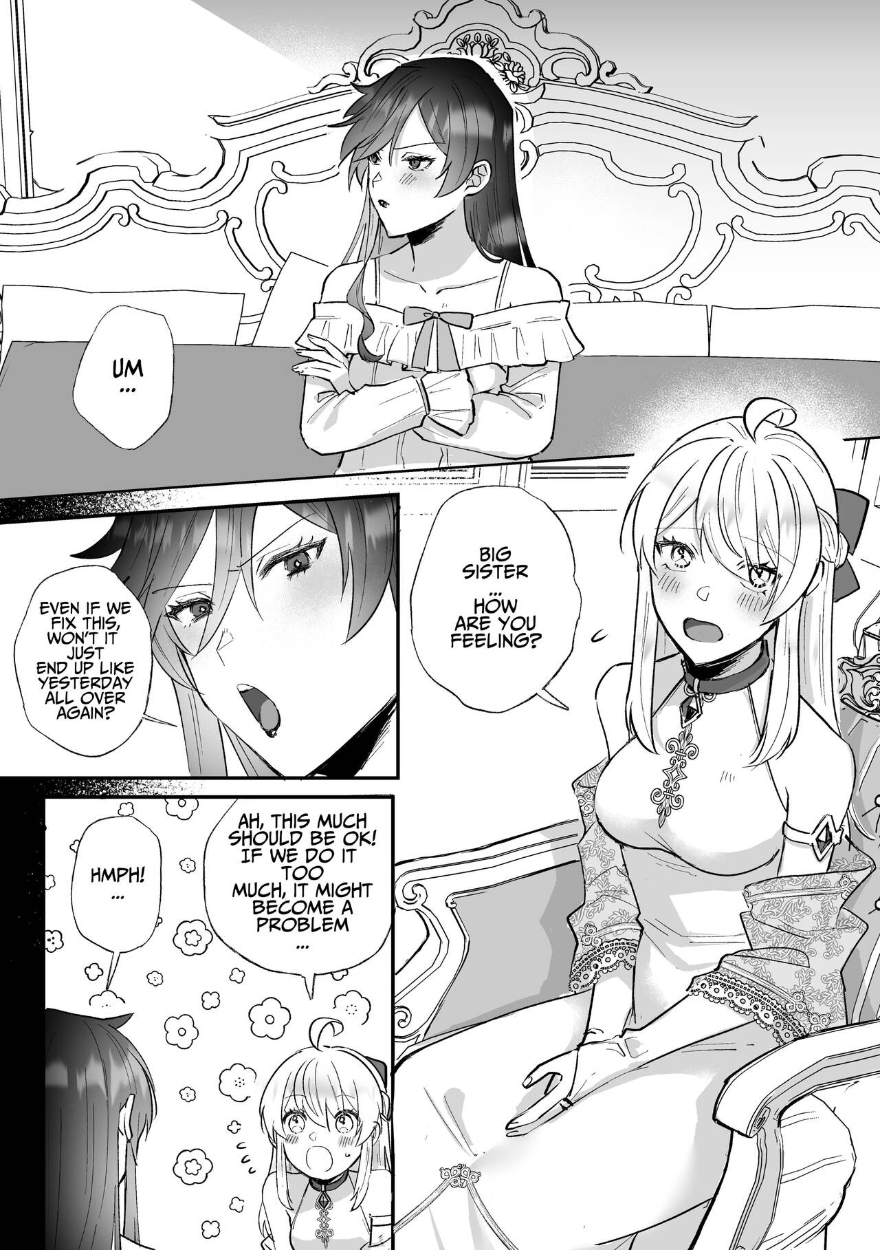 [Kyoutansan (Daizu)]Danzai Route o Kaihi Shiyou to Shita Akuyaku Reijou wa Futanari Seijo no Imouto ni Dekiai Saremashita[English] [Kusanuu] Page 42