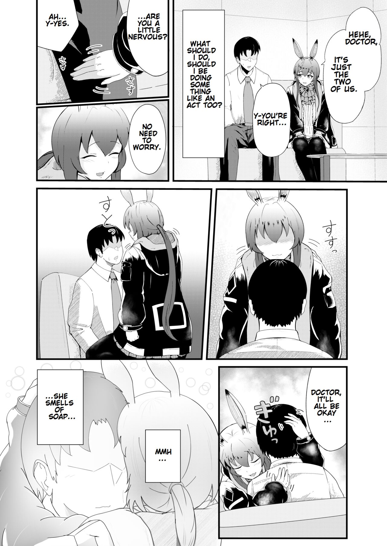 [Haneda Tomo]Honmono ja Nakute mo ~Cosplay Soap Amiya Hen~ Zenpen | Even If It's Not Real - Cosplay Soapland Amiya - First Part(Arknights) [English] Page 8