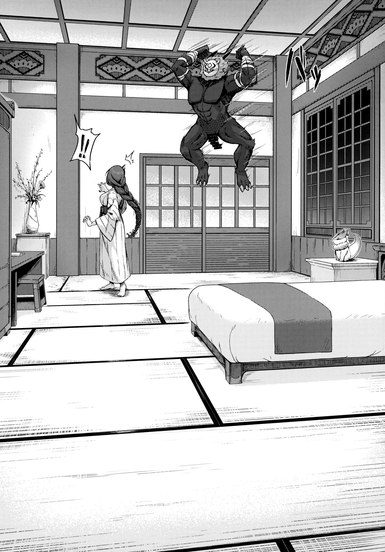 (C101) [Nanaya (Nao)]Kage-chan to Deka Churl | Raiden and the Big Hilichurl(Genshin Impact) [English] Page 8