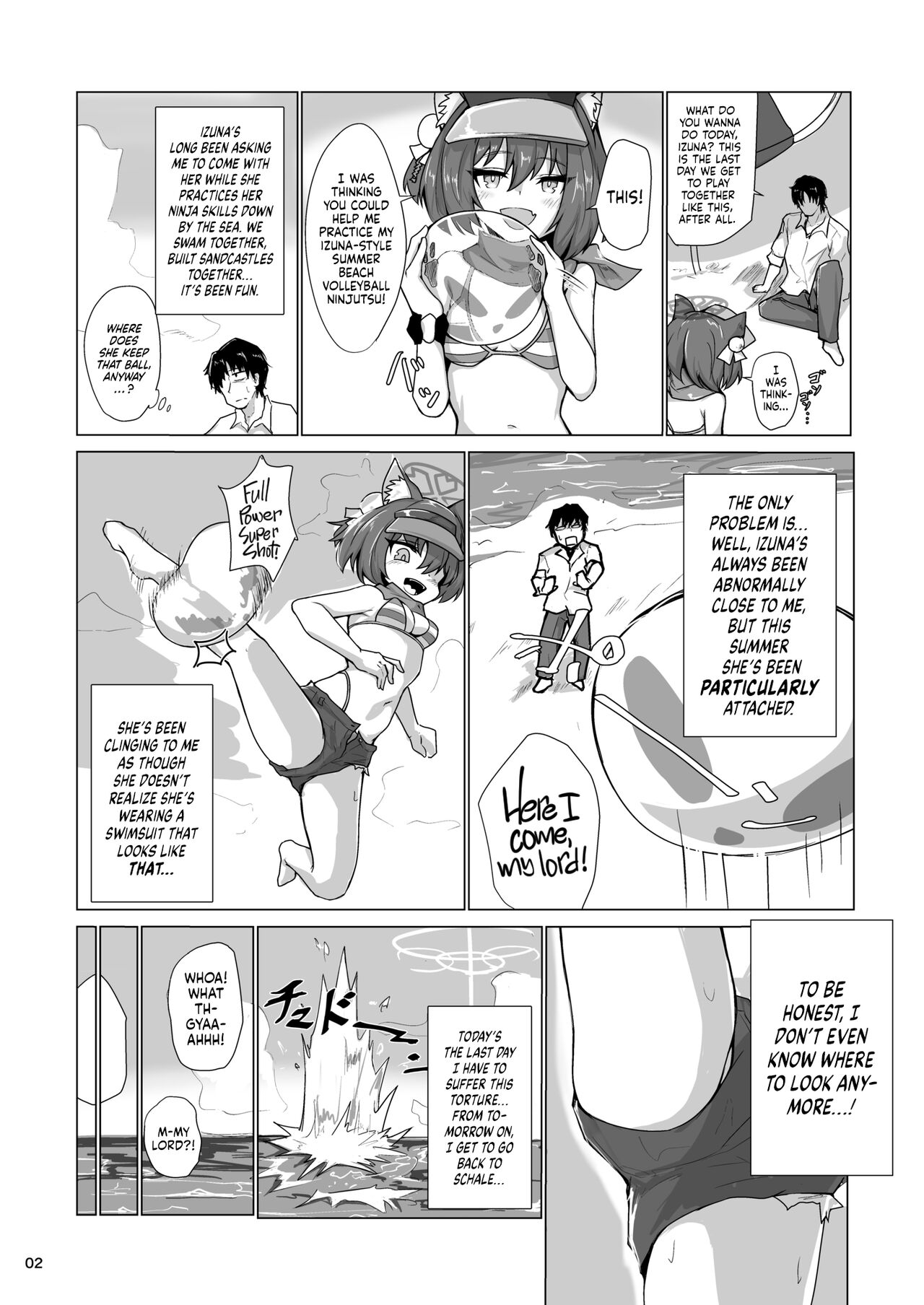 [Lard Mashimashi Somen (Rald)]Kivotos Saikou no Ninja to Sugosu Futarikiri no Kaki Kyuuka | Going on an Exclusive Summer Vacation for Two with Izuna, the Best Ninja In Kivotos(Blue Archive) [English] [head empty] [Digital] Page 3