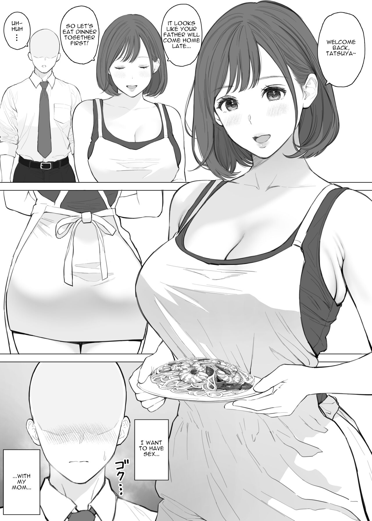 [Junsei Chuurenpoutou]Daisuki na Kaa-san to Nakadashi Boshi Soukan | Mother and Son Creampie Incest with his Beloved Mom[English] [menospeaknihongo] Page 2