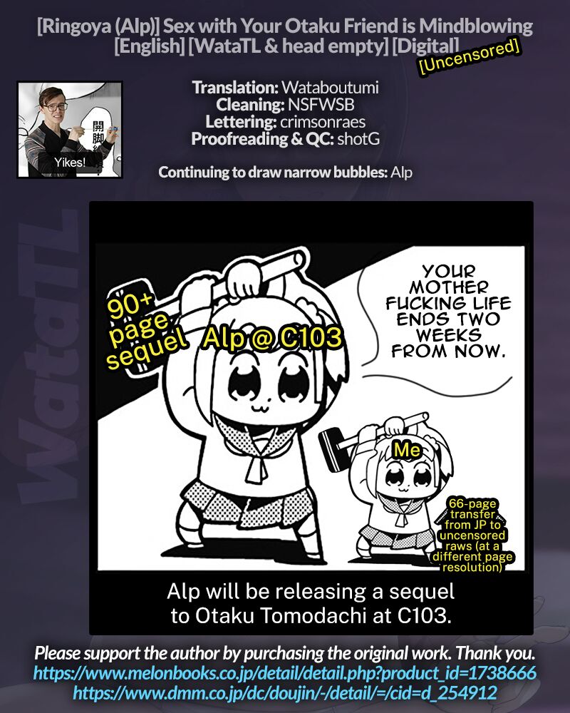 [Ringoya (Alp)]Otaku Tomodachi to no Sex wa Saikou ni Kimochi Ii | Sex with Your Otaku Friend is Mindblowing[English] [WataTL & head empty] [Decensored] [Digital] Page 67