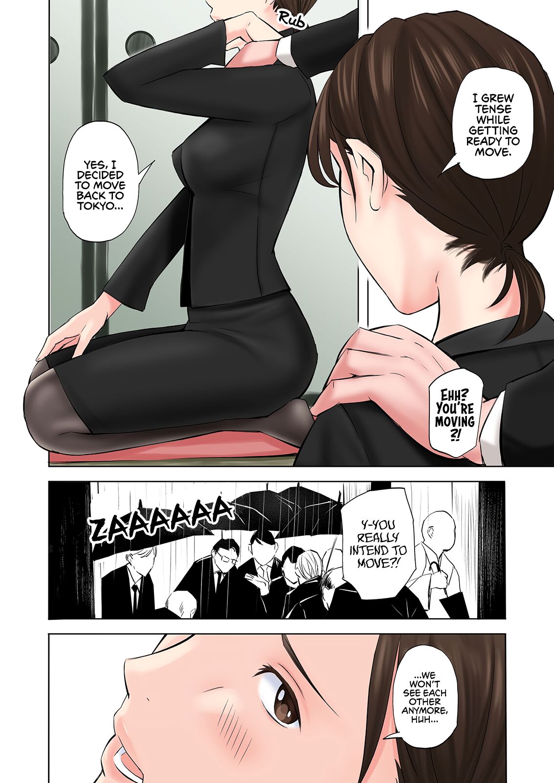 [Gomikasu Tarou]Mofuku Miboujin no Erohon desu | This is a Fap Book ft. a widow in her mourning dress[English] [Fap It Scans] Page 10