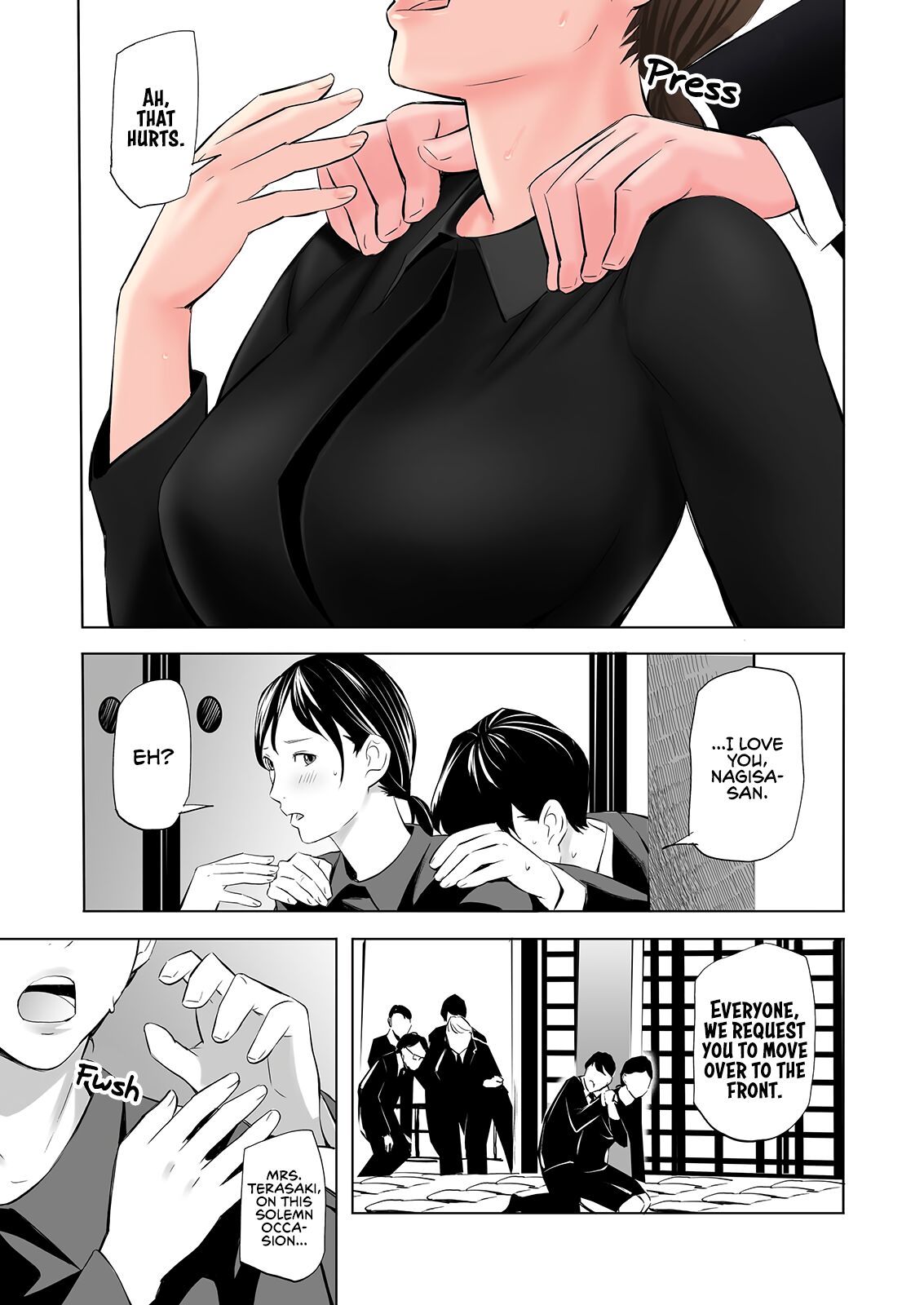 [Gomikasu Tarou]Mofuku Miboujin no Erohon desu | This is a Fap Book ft. a widow in her mourning dress[English] [Fap It Scans] Page 11