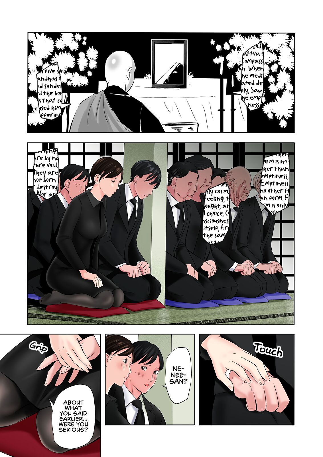 [Gomikasu Tarou]Mofuku Miboujin no Erohon desu | This is a Fap Book ft. a widow in her mourning dress[English] [Fap It Scans] Page 13