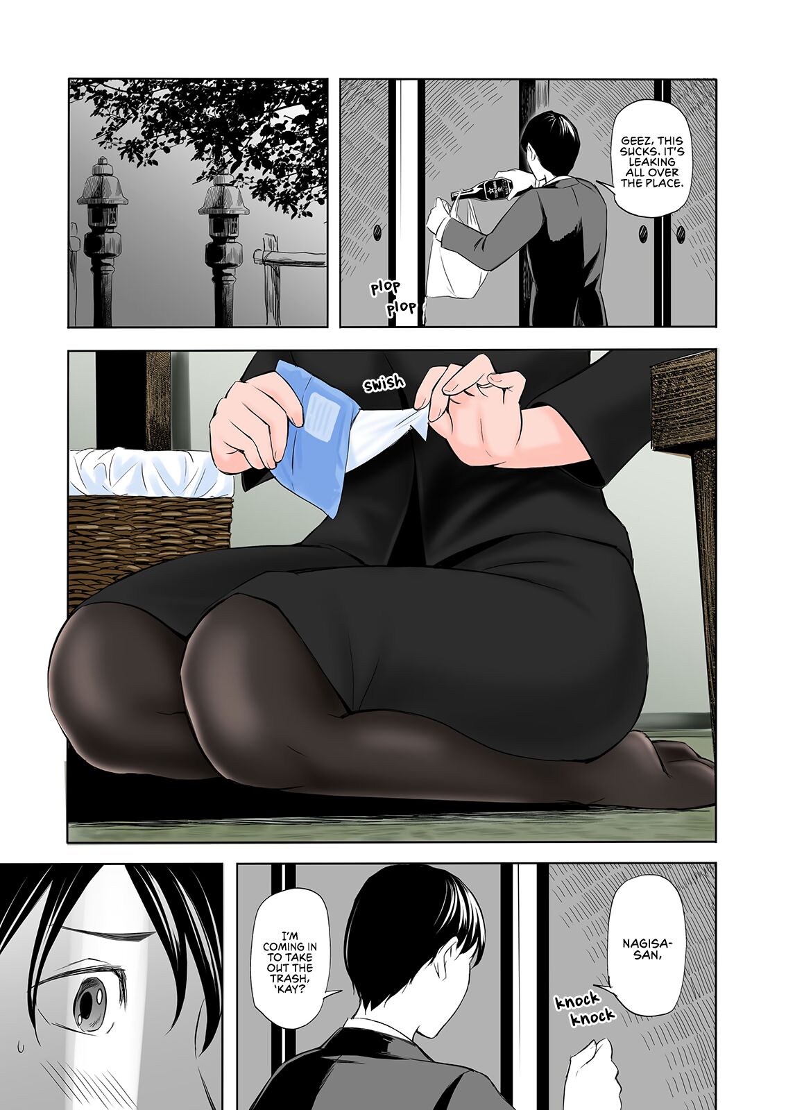 [Gomikasu Tarou]Mofuku Miboujin no Erohon desu | This is a Fap Book ft. a widow in her mourning dress[English] [Fap It Scans] Page 3