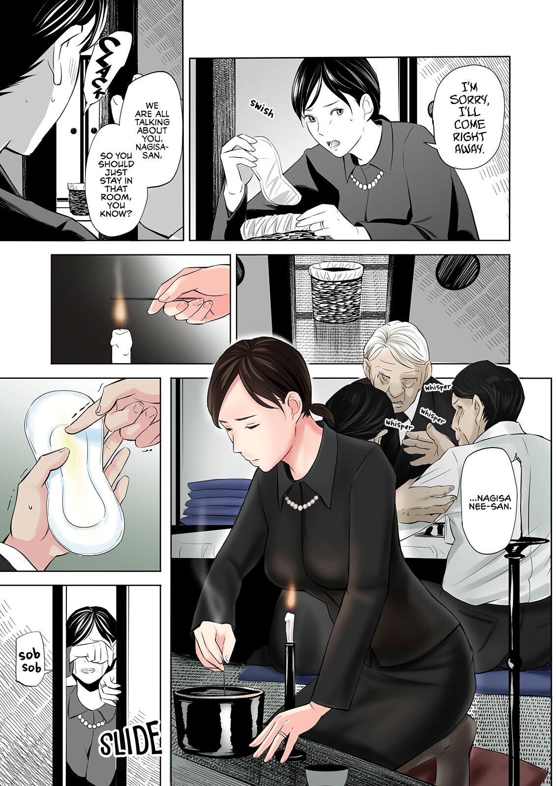 [Gomikasu Tarou]Mofuku Miboujin no Erohon desu | This is a Fap Book ft. a widow in her mourning dress[English] [Fap It Scans] Page 5