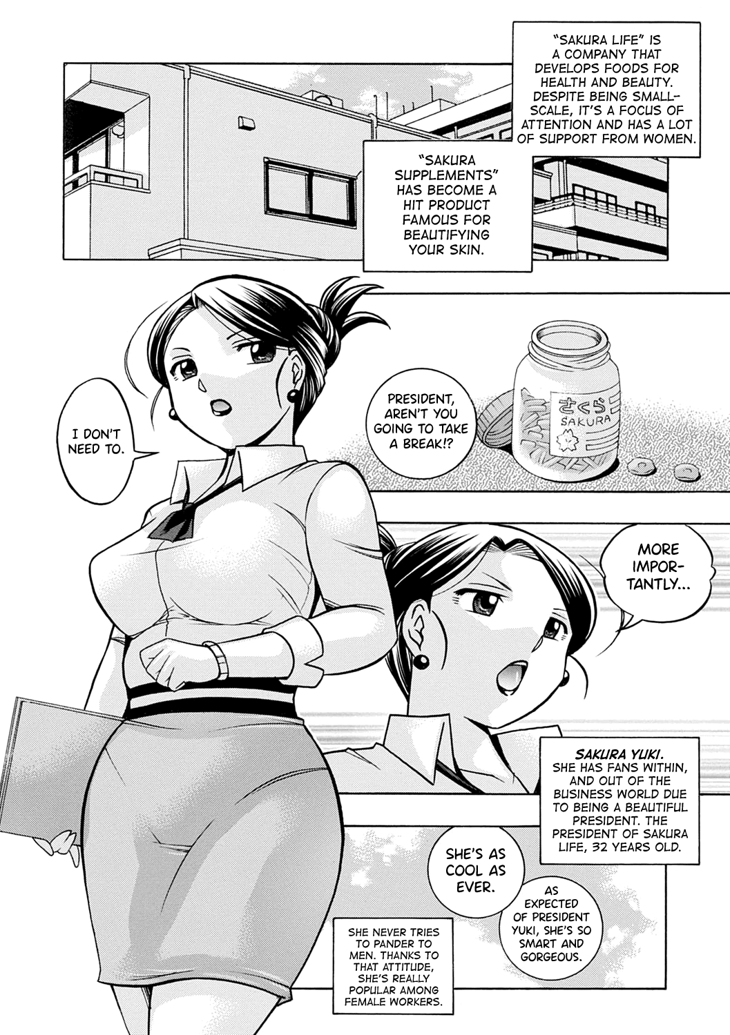 [Chuuka Naruto]Bijin Shachou Yuki ~Mitsuyaku no Nikusettai~[English] [biribiri] [Digital] Page 7