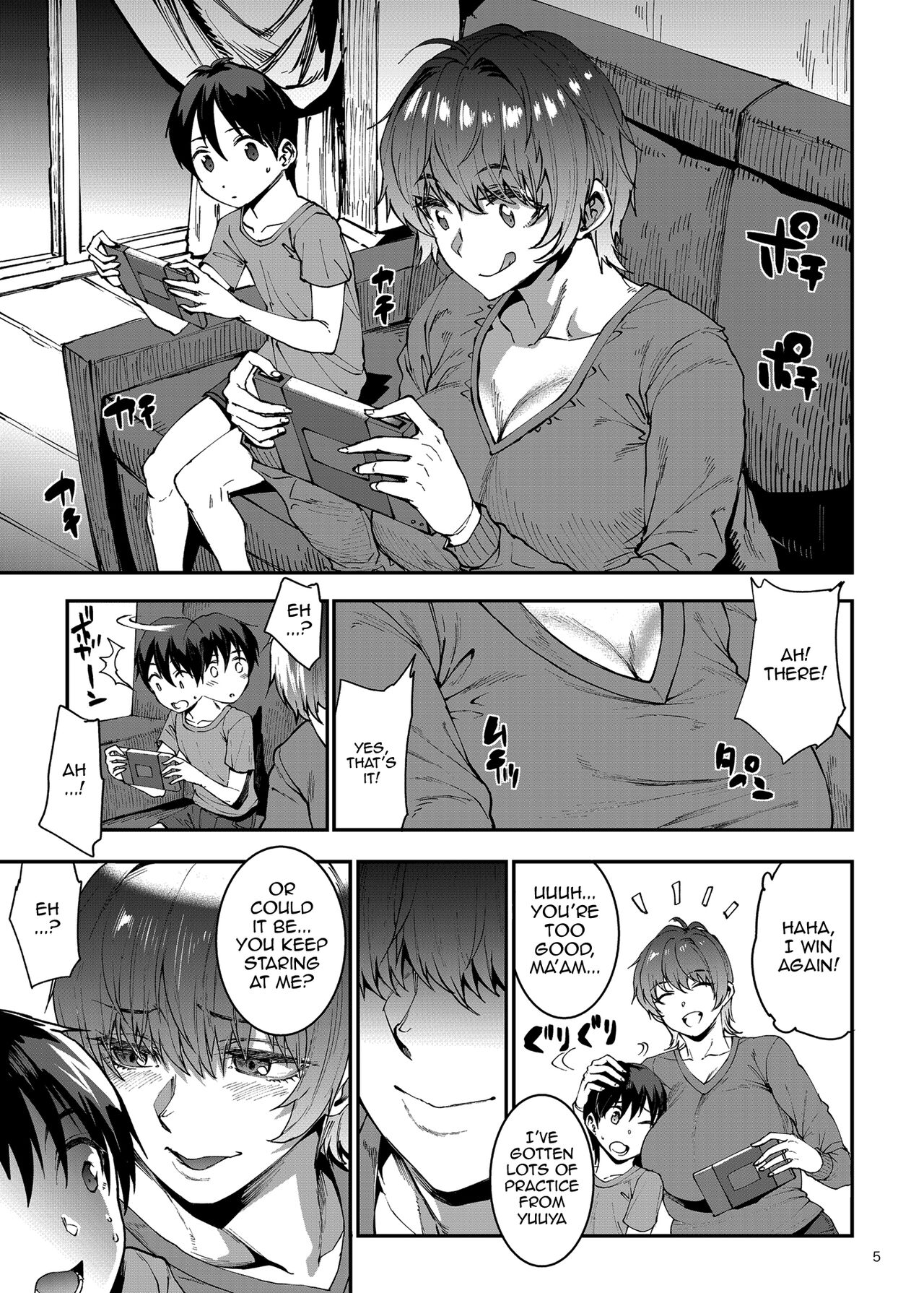 [ERECT TOUCH (Erect Sawaru)]Mama Mansion! ~Daiichiwa 305-goushitsu Hiiragi Mika (36)~ | Mama Mansion! ~First Chapter, Room 305's Hiiragi Mika 36YO~[English] {Doujins.com} [Digital] Page 5